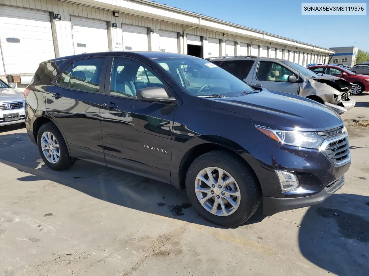 2021 Chevrolet Equinox VIN: 3GNAX5EV3MS119376 Lot: 75409564