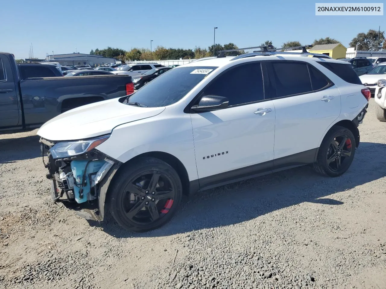 2021 Chevrolet Equinox Premier VIN: 2GNAXXEV2M6100912 Lot: 75494934