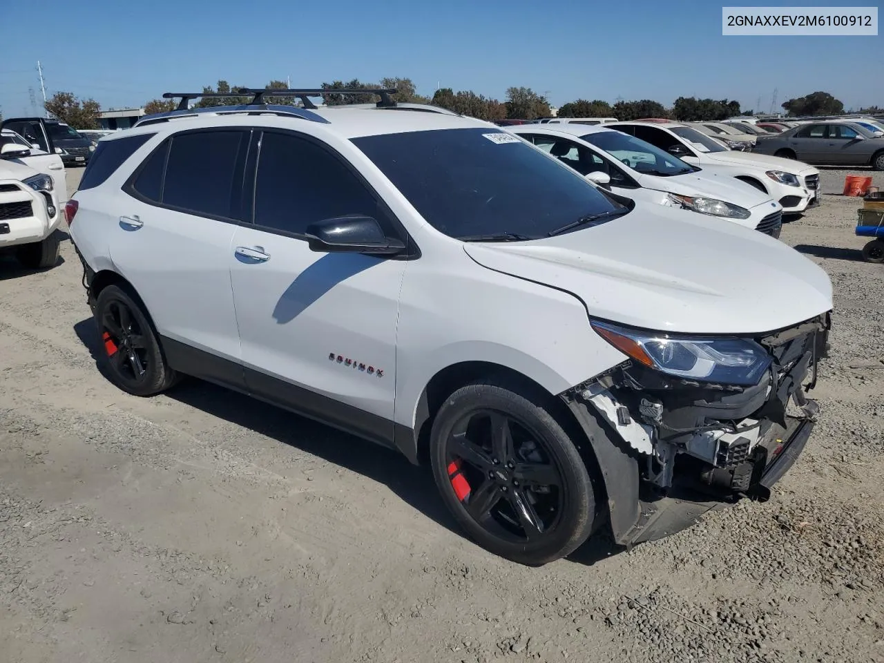 2021 Chevrolet Equinox Premier VIN: 2GNAXXEV2M6100912 Lot: 75494934