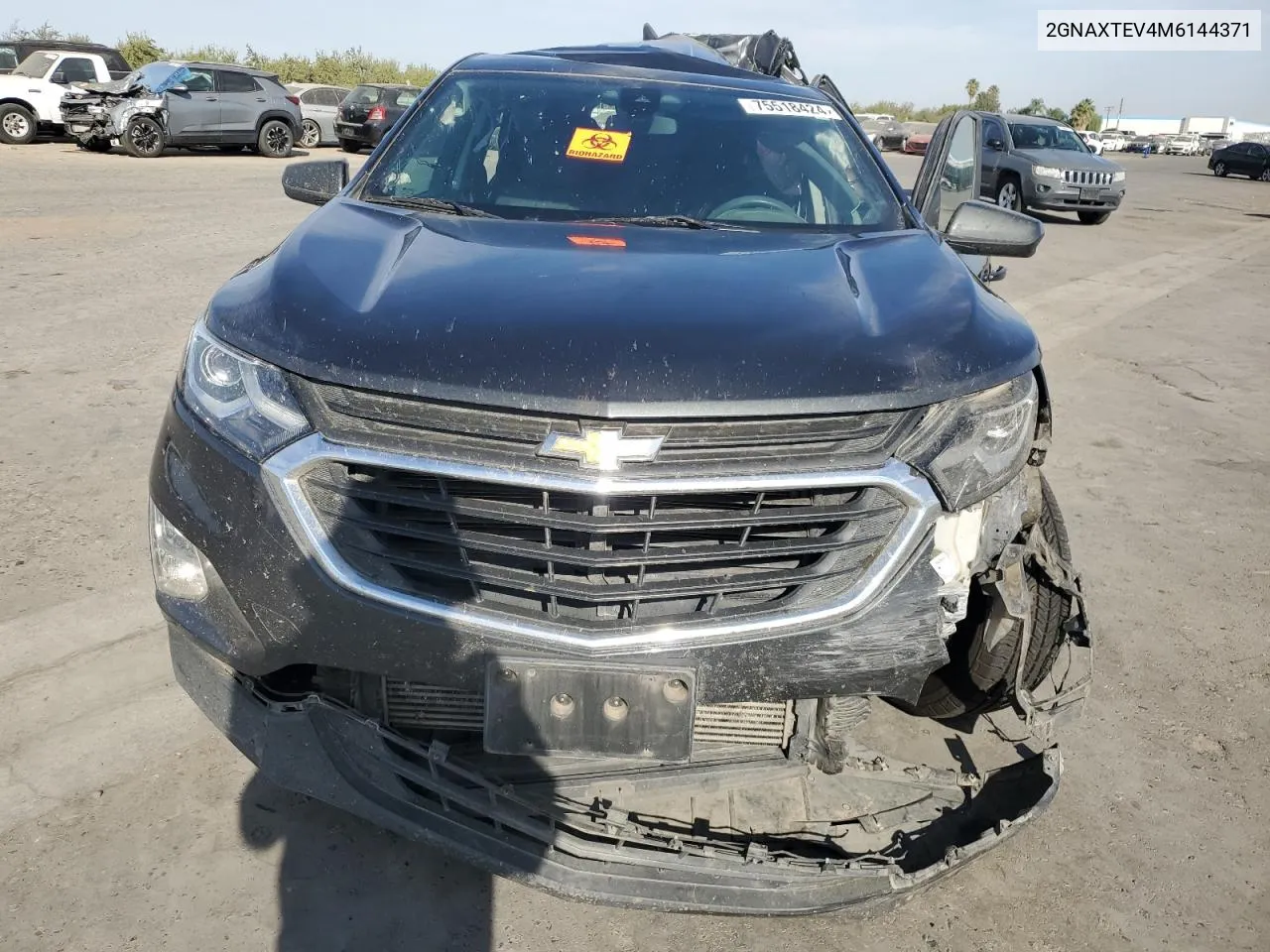 2021 Chevrolet Equinox Lt VIN: 2GNAXTEV4M6144371 Lot: 75518424