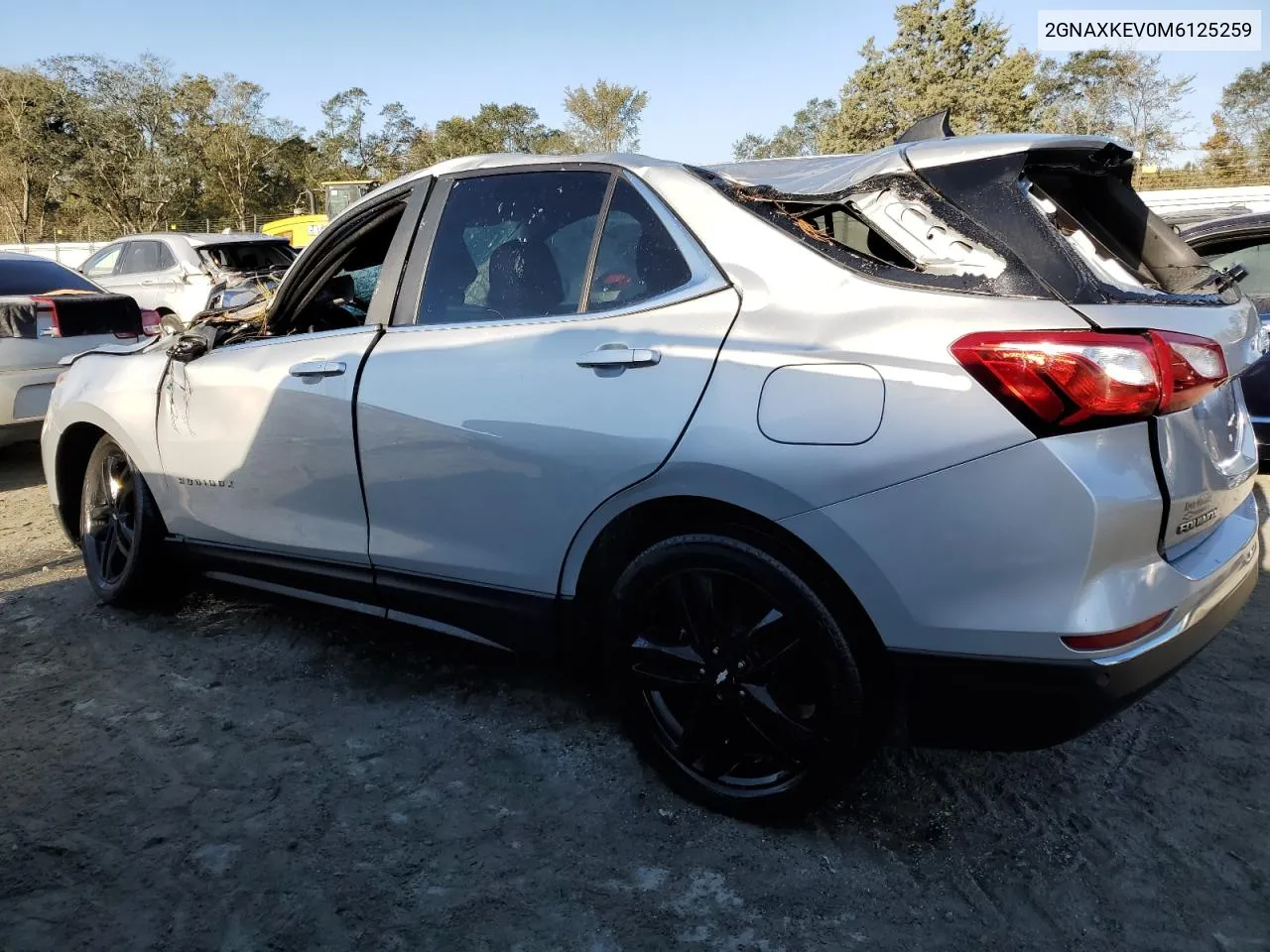 2021 Chevrolet Equinox Lt VIN: 2GNAXKEV0M6125259 Lot: 75540954