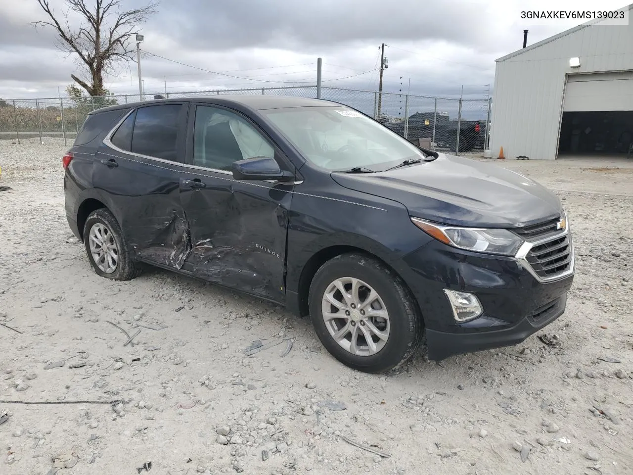 2021 Chevrolet Equinox Lt VIN: 3GNAXKEV6MS139023 Lot: 75545304