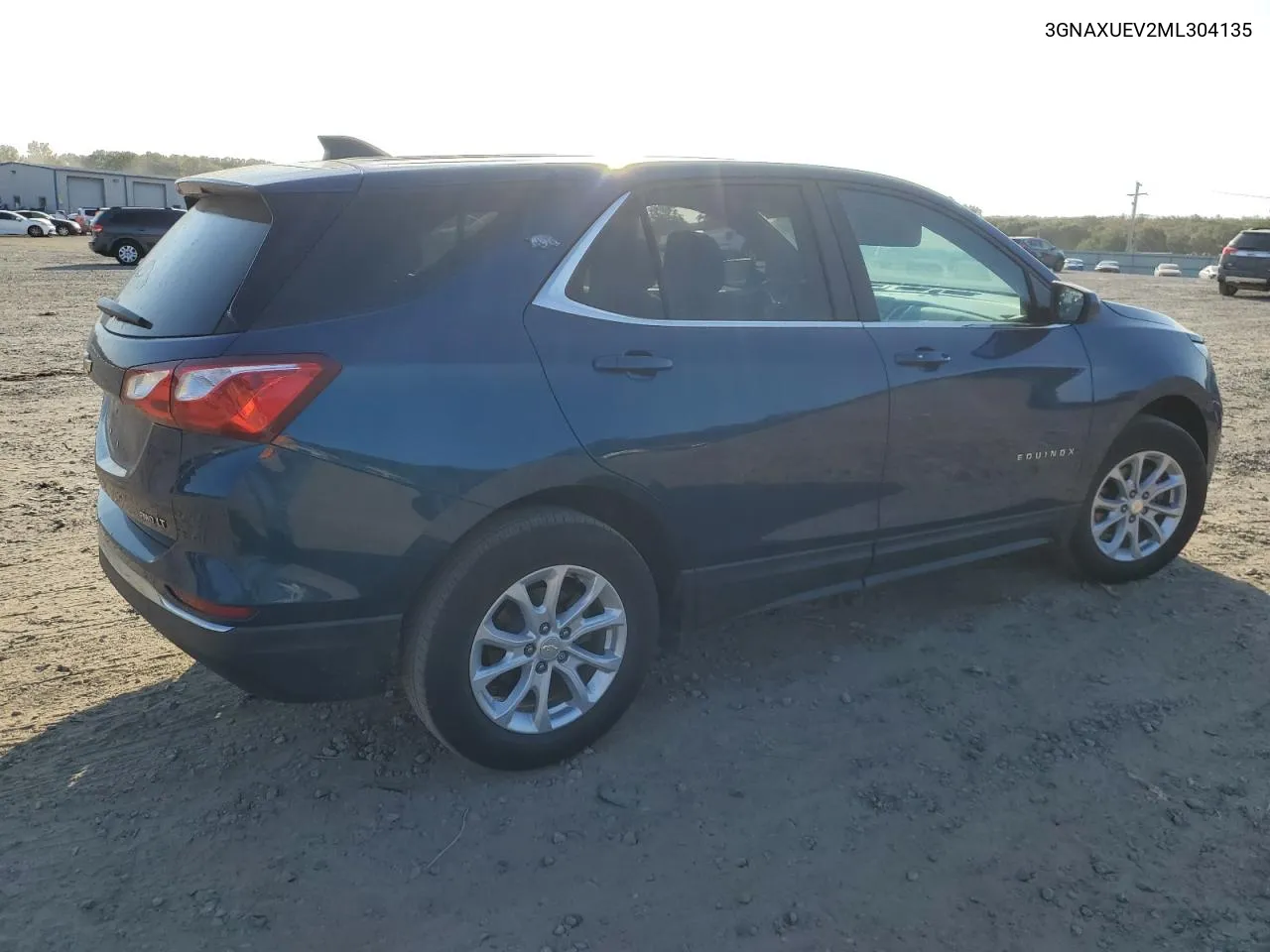 2021 Chevrolet Equinox Lt VIN: 3GNAXUEV2ML304135 Lot: 75601474