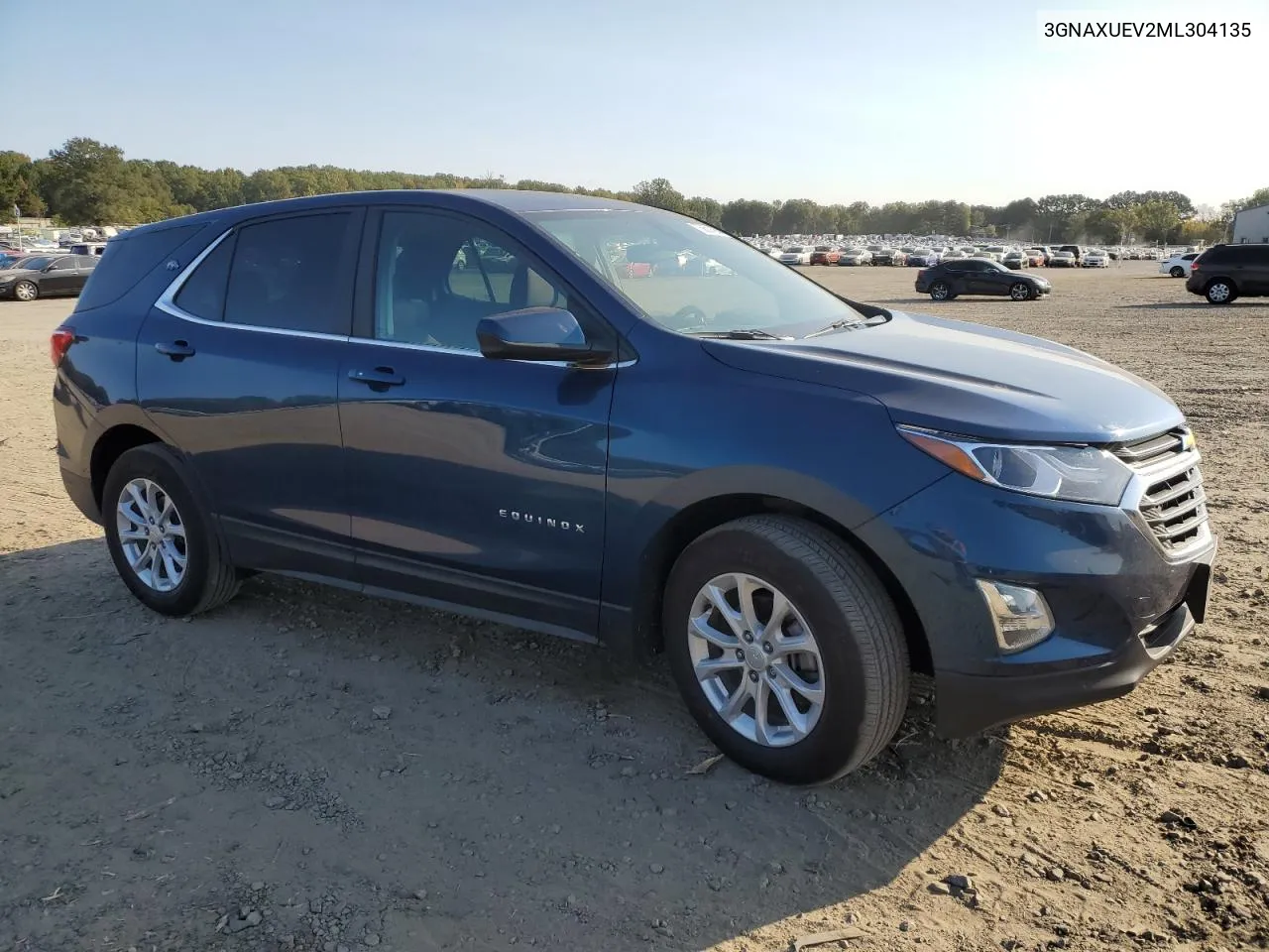 2021 Chevrolet Equinox Lt VIN: 3GNAXUEV2ML304135 Lot: 75601474