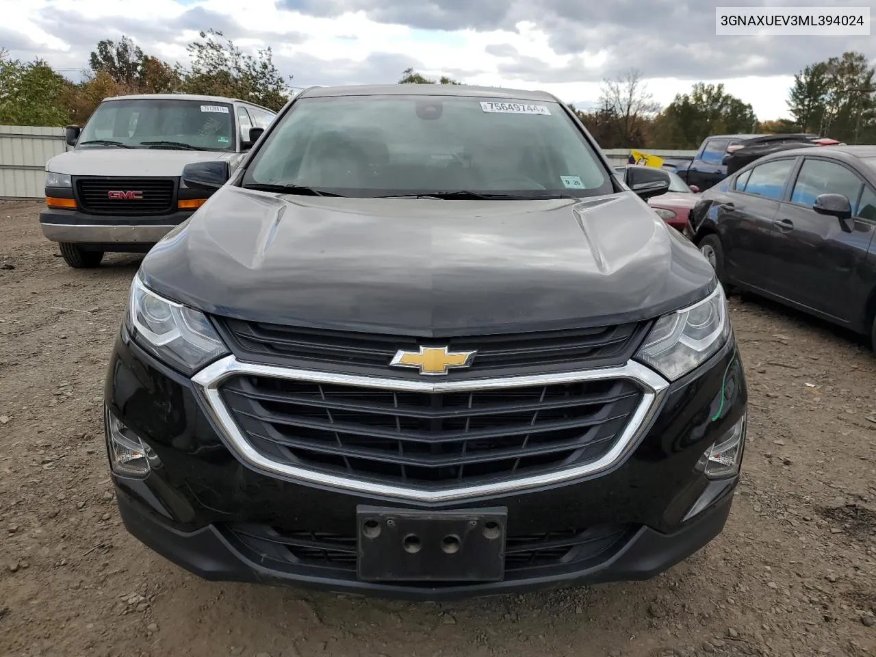 2021 Chevrolet Equinox Lt VIN: 3GNAXUEV3ML394024 Lot: 75649744