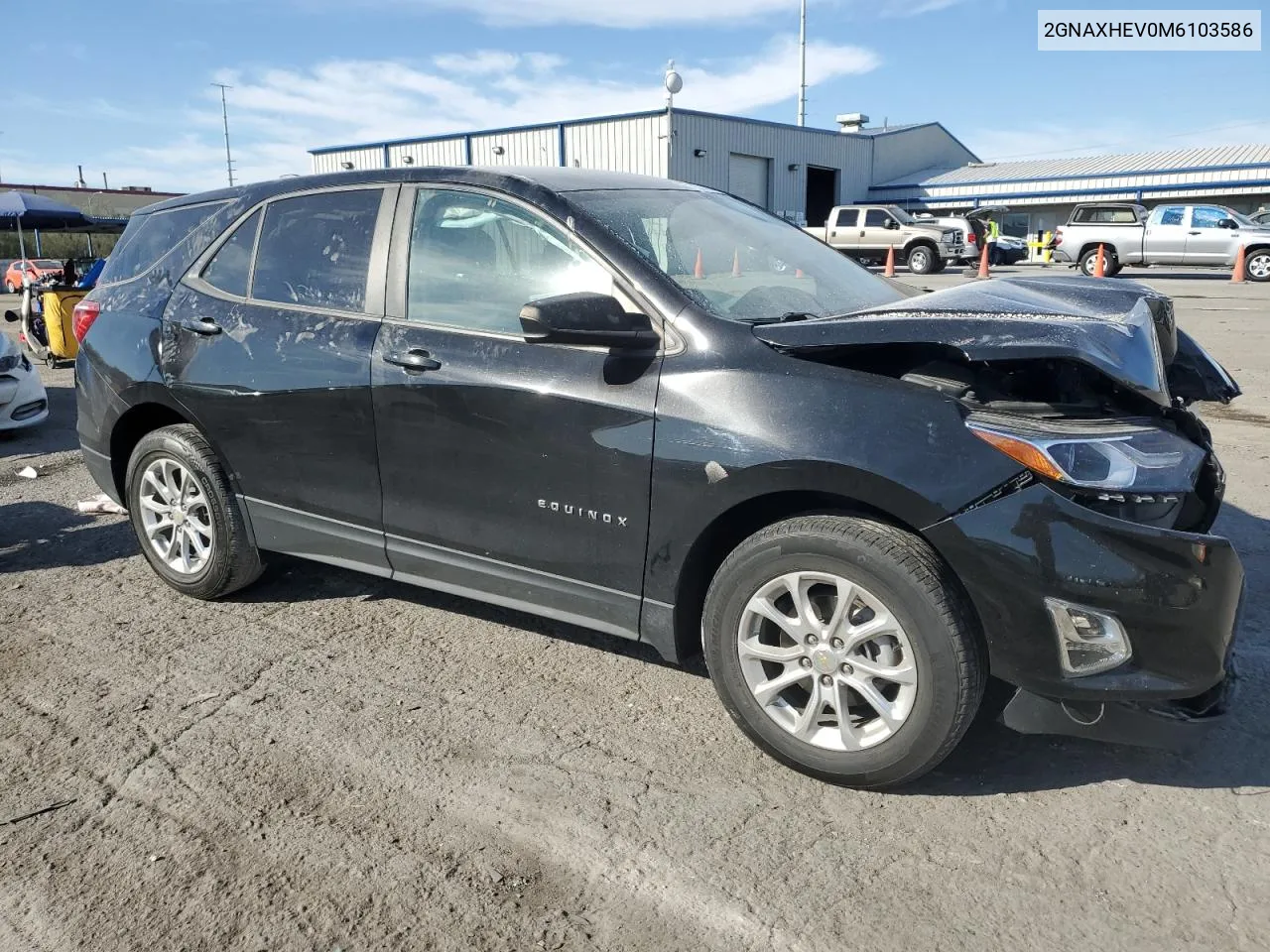 2021 Chevrolet Equinox Ls VIN: 2GNAXHEV0M6103586 Lot: 75704924