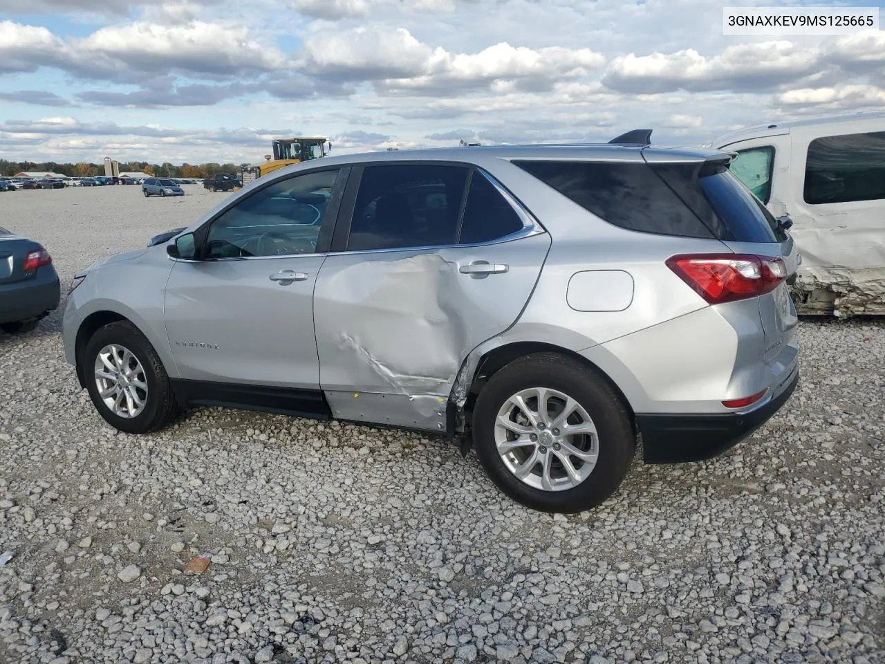 2021 Chevrolet Equinox Lt VIN: 3GNAXKEV9MS125665 Lot: 75707634