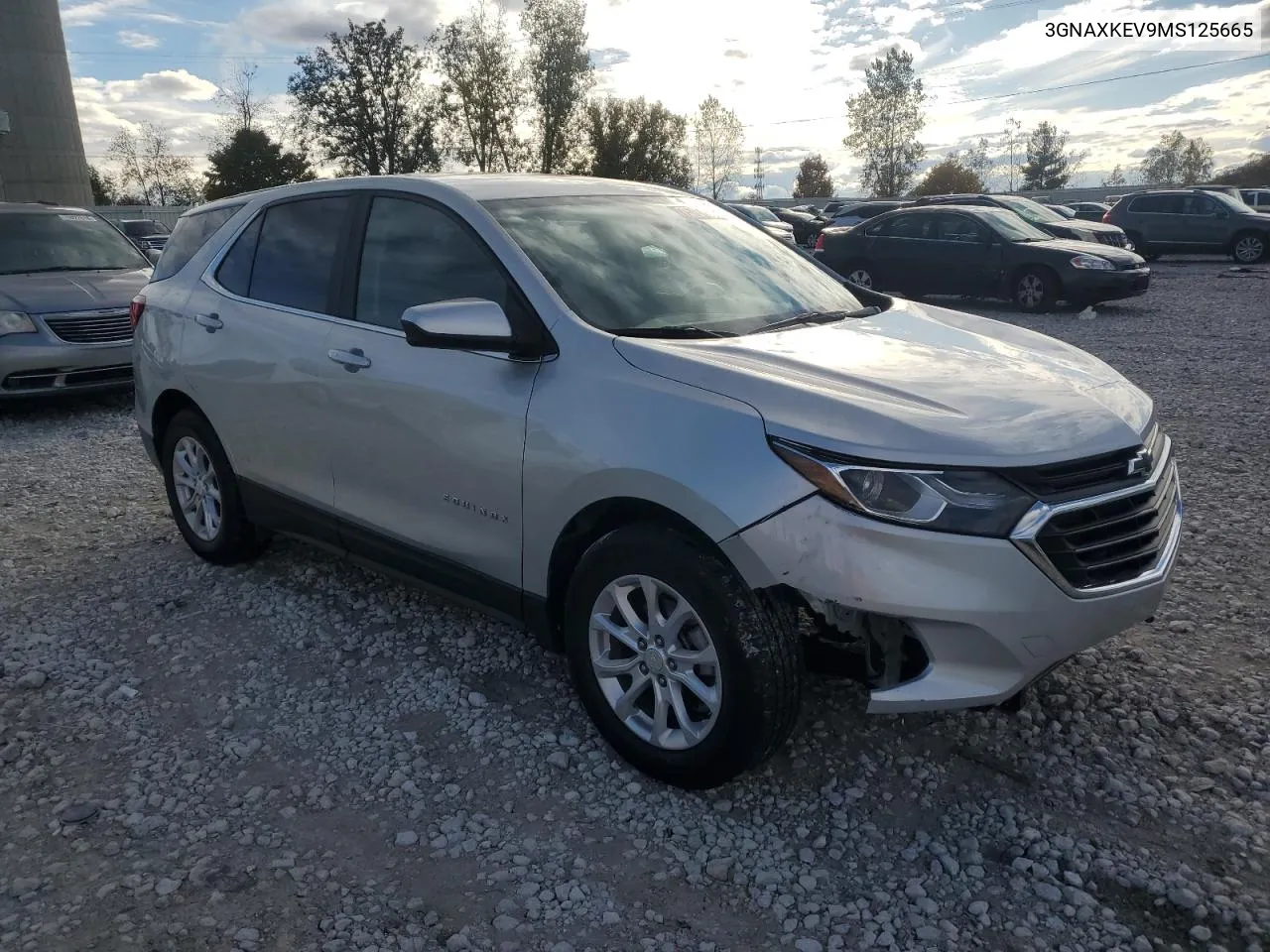 2021 Chevrolet Equinox Lt VIN: 3GNAXKEV9MS125665 Lot: 75707634