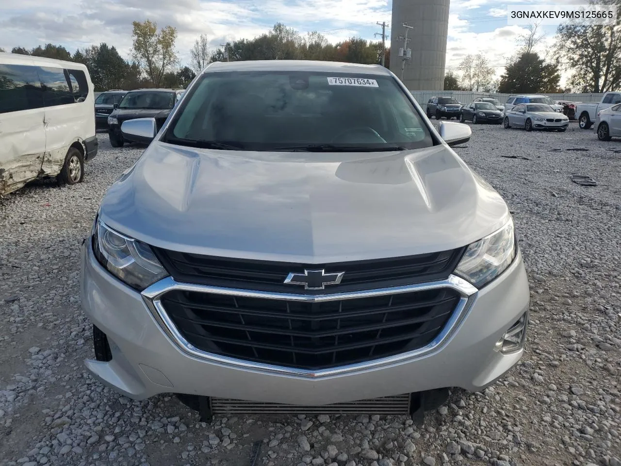 2021 Chevrolet Equinox Lt VIN: 3GNAXKEV9MS125665 Lot: 75707634