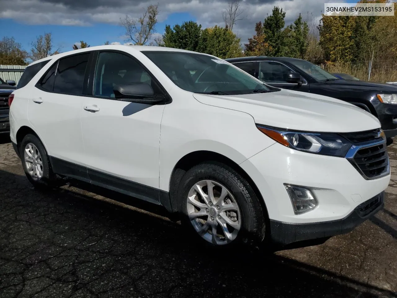 2021 Chevrolet Equinox Ls VIN: 3GNAXHEV2MS153195 Lot: 75752994