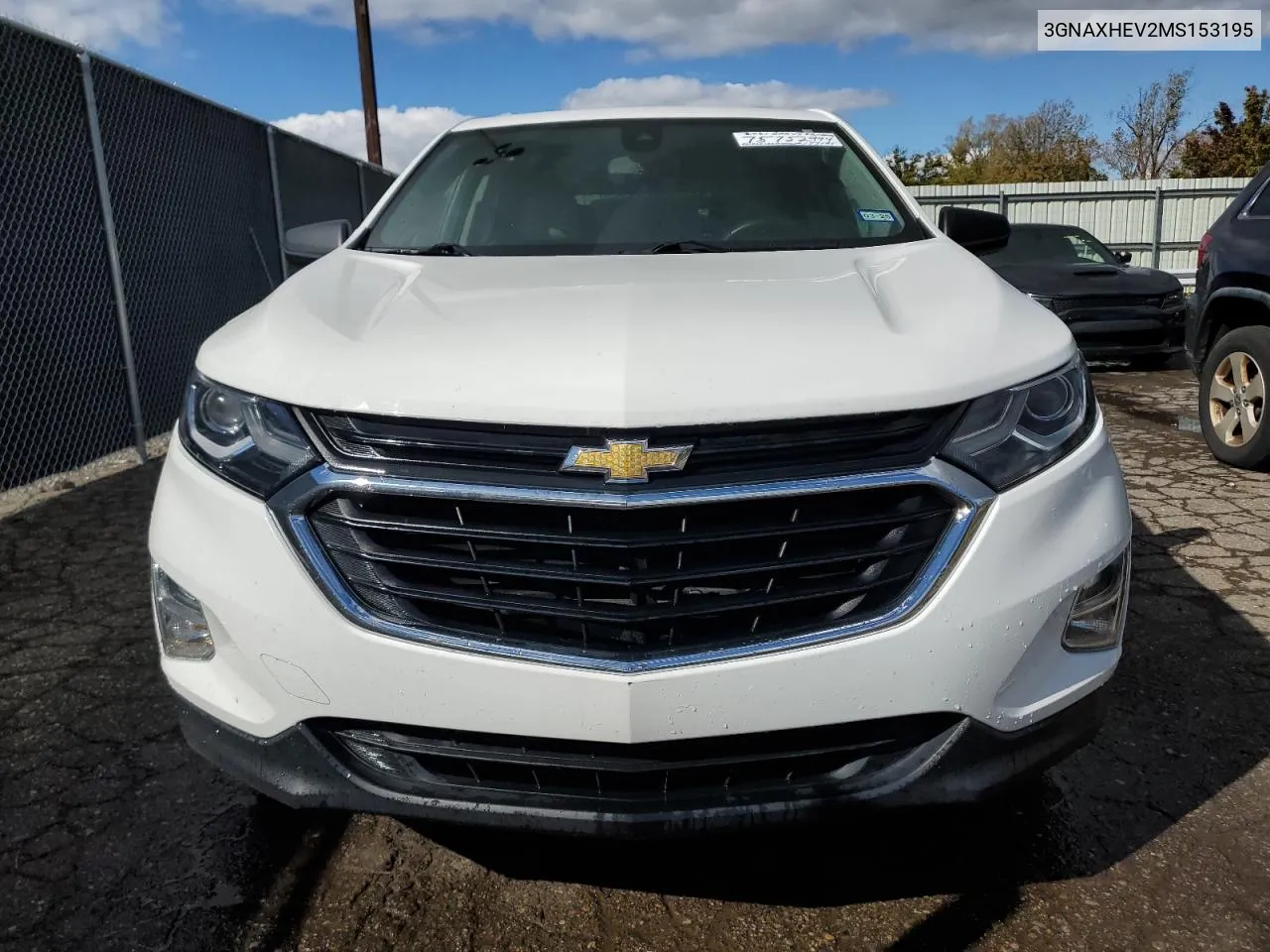 2021 Chevrolet Equinox Ls VIN: 3GNAXHEV2MS153195 Lot: 75752994