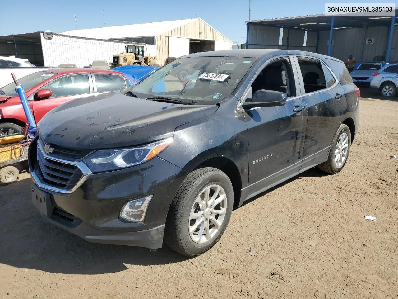 2021 Chevrolet Equinox Lt VIN: 3GNAXUEV9ML385103 Lot: 75812804