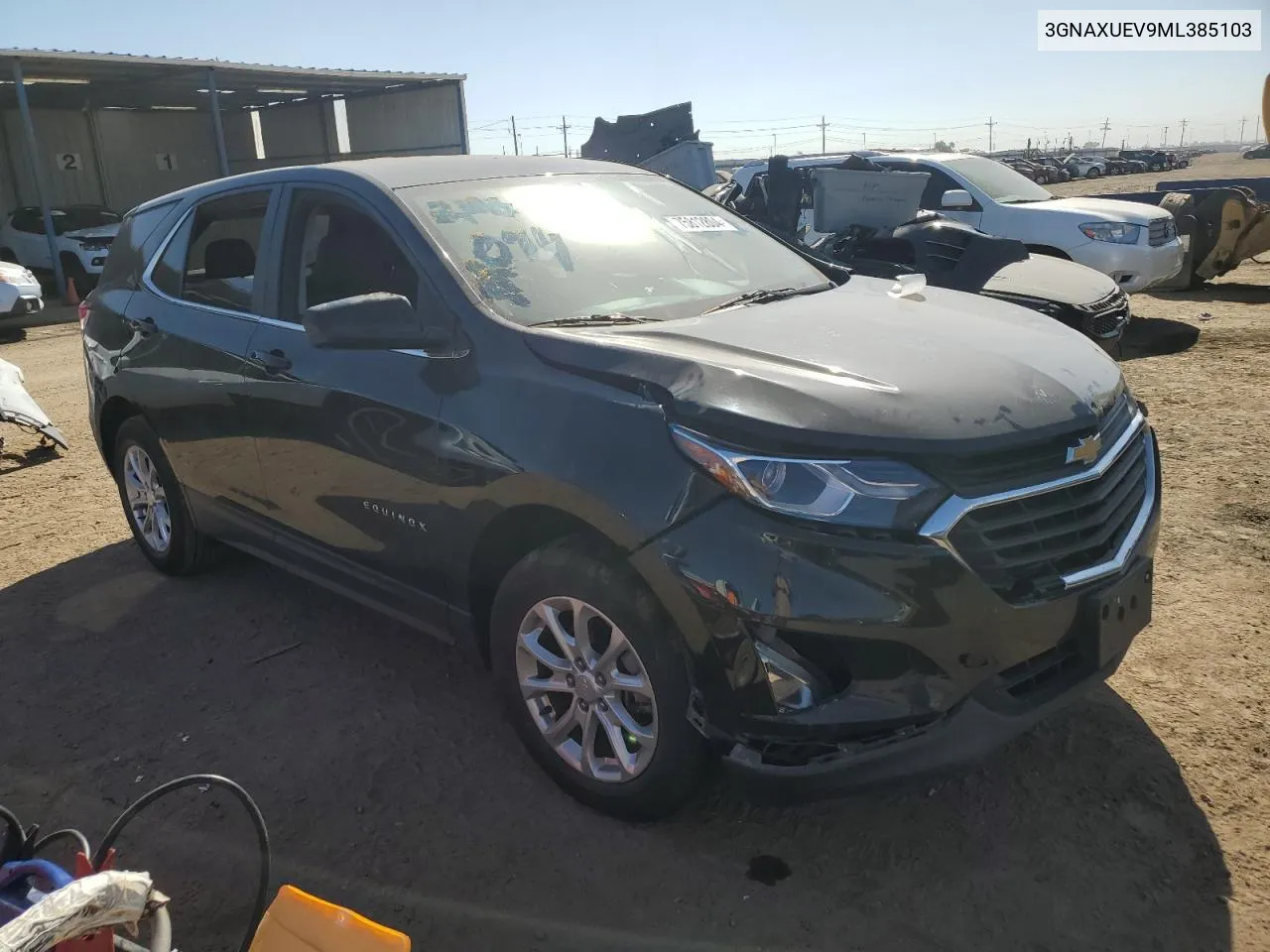 2021 Chevrolet Equinox Lt VIN: 3GNAXUEV9ML385103 Lot: 75812804