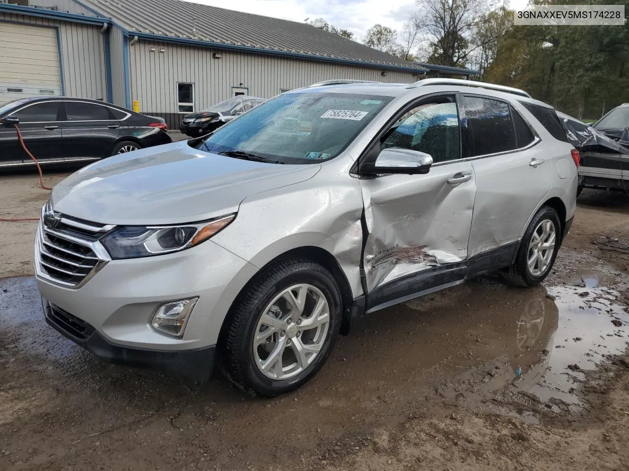 2021 Chevrolet Equinox Premier VIN: 3GNAXXEV5MS174228 Lot: 75825764