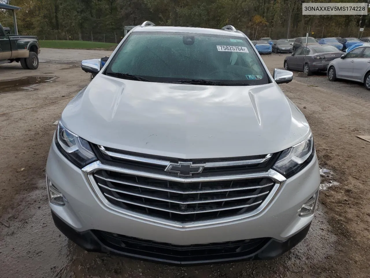 2021 Chevrolet Equinox Premier VIN: 3GNAXXEV5MS174228 Lot: 75825764