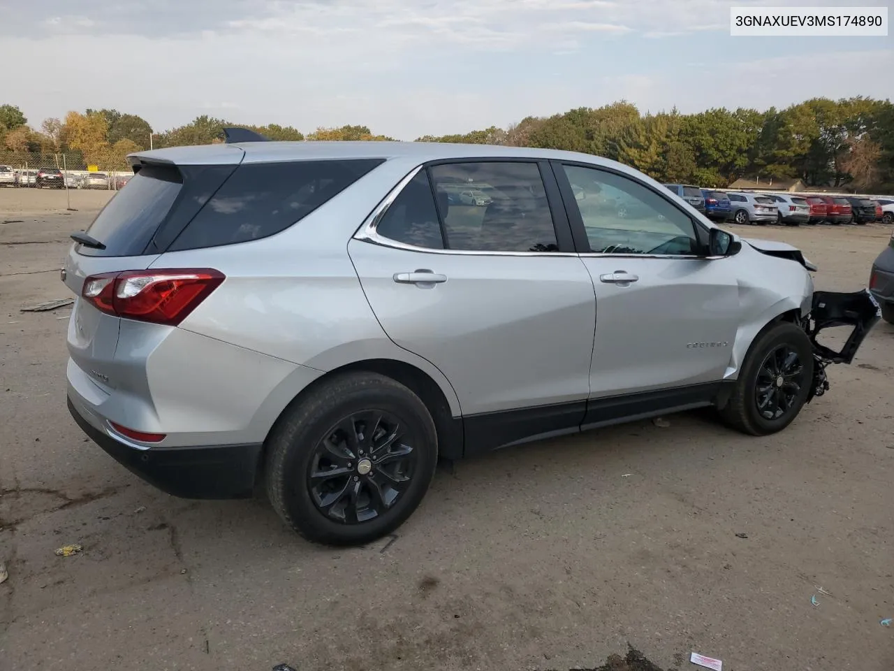 2021 Chevrolet Equinox Lt VIN: 3GNAXUEV3MS174890 Lot: 75857534