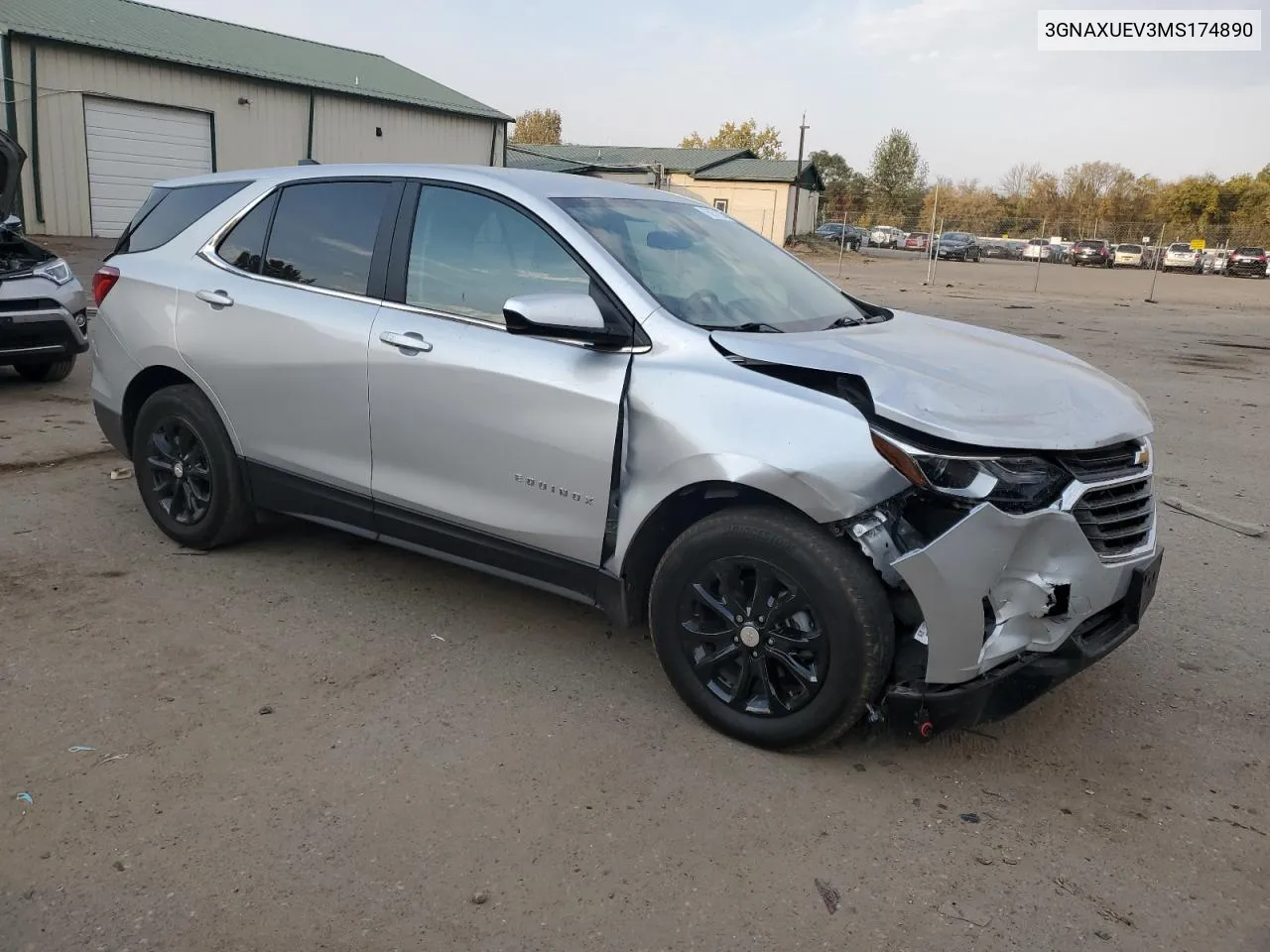 2021 Chevrolet Equinox Lt VIN: 3GNAXUEV3MS174890 Lot: 75857534