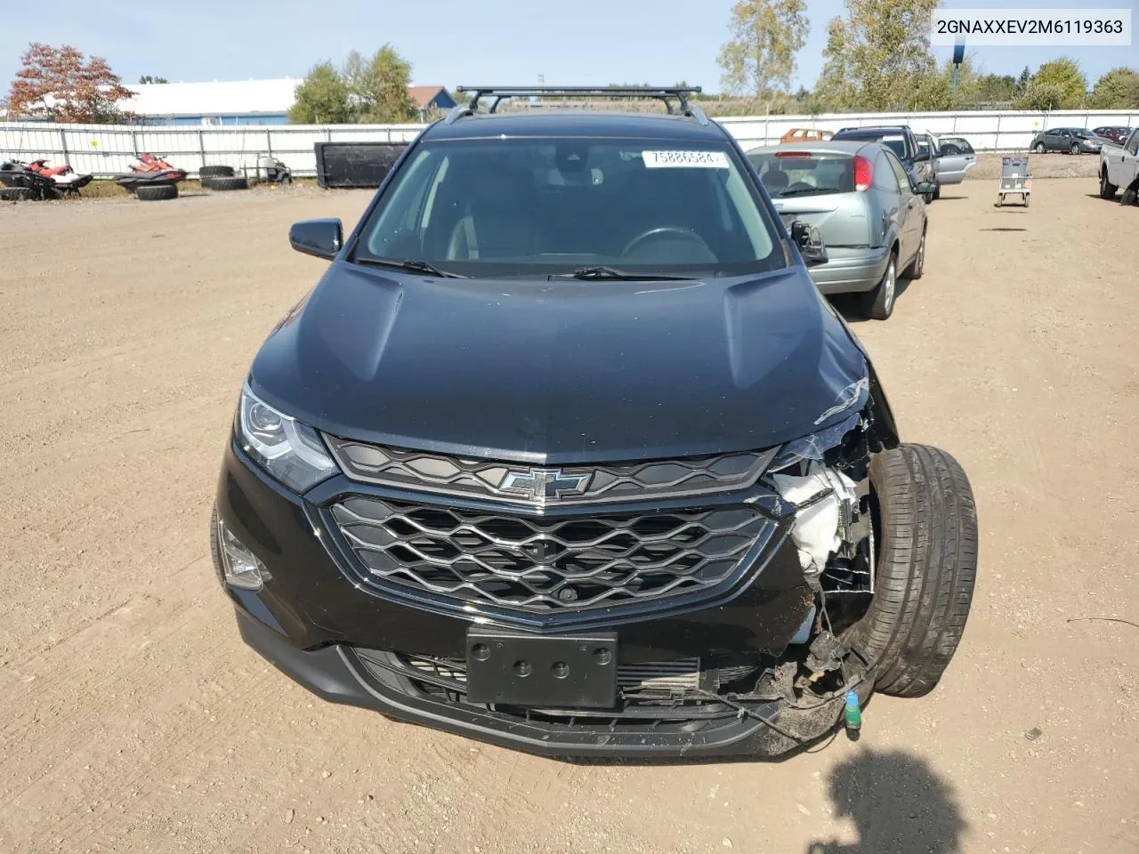 2021 Chevrolet Equinox Premier VIN: 2GNAXXEV2M6119363 Lot: 75886584