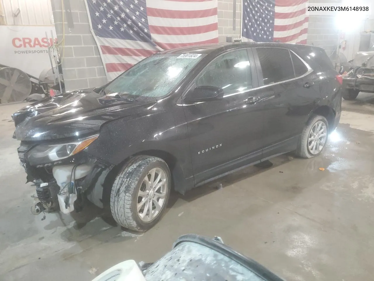 2021 Chevrolet Equinox Lt VIN: 2GNAXKEV3M6148938 Lot: 75901824