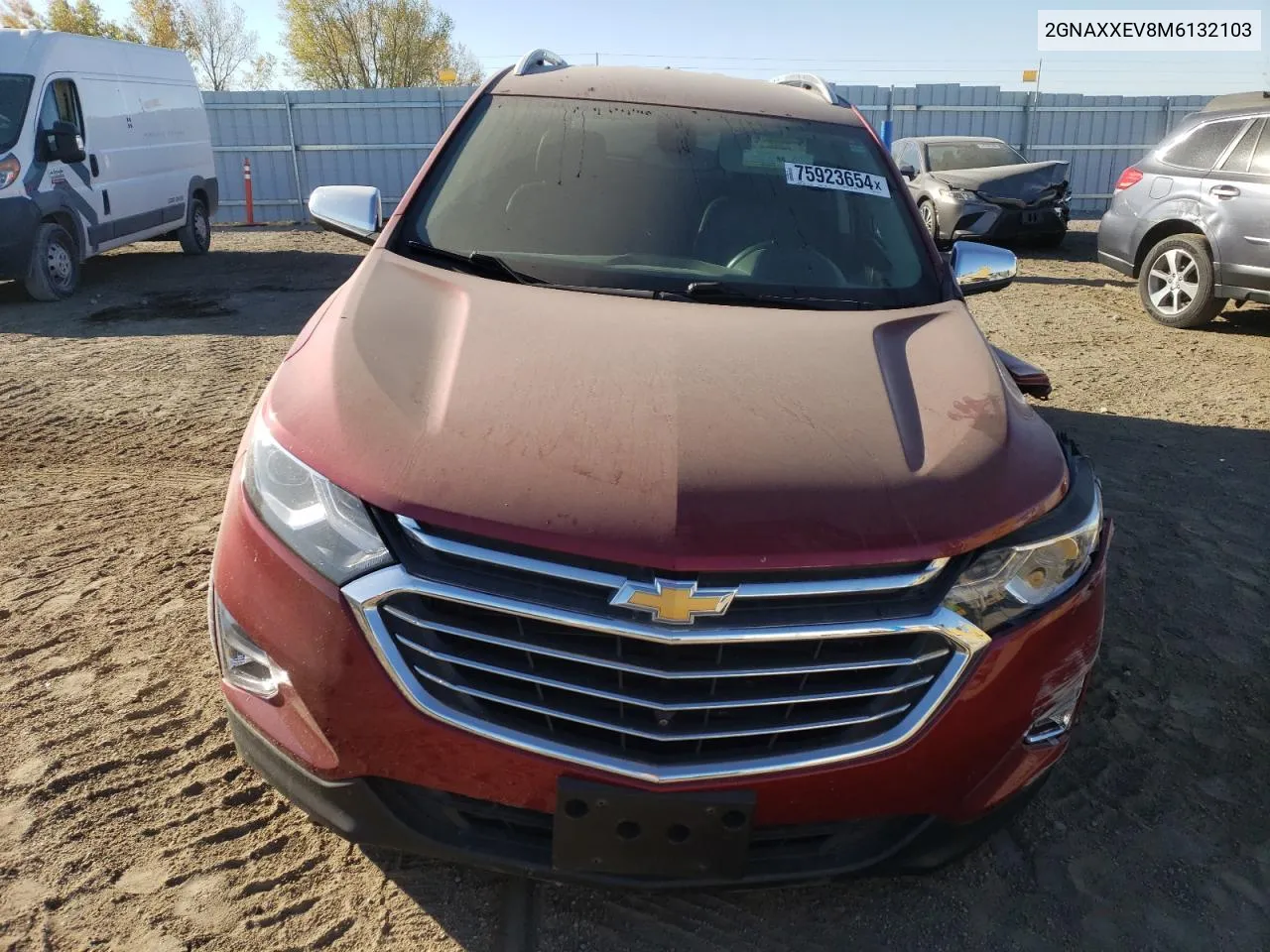 2GNAXXEV8M6132103 2021 Chevrolet Equinox Premier