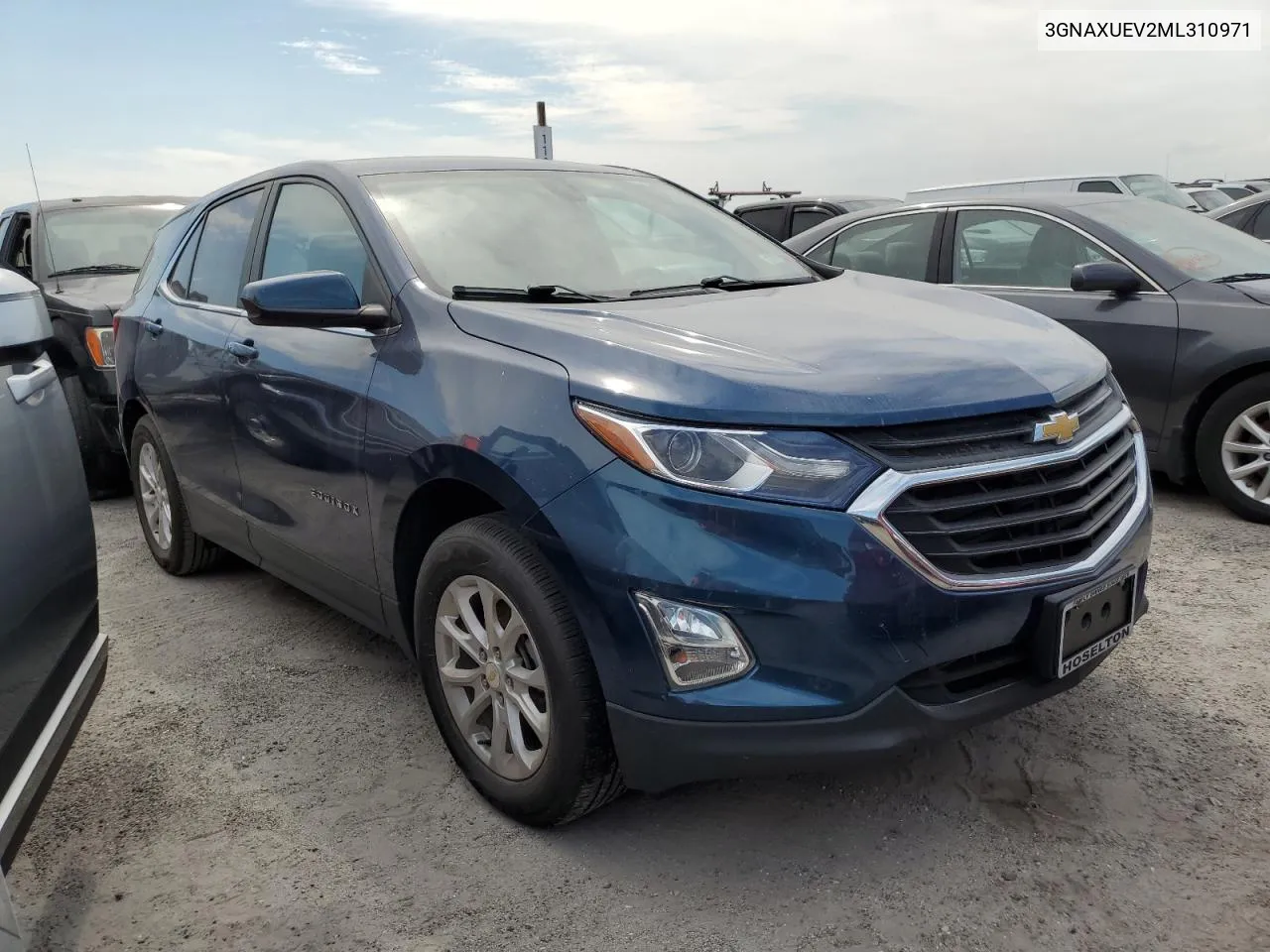 2021 Chevrolet Equinox Lt VIN: 3GNAXUEV2ML310971 Lot: 75949774