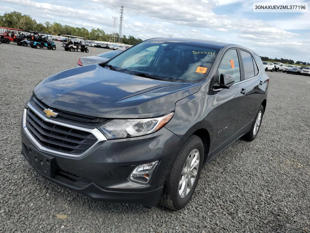 2021 Chevrolet Equinox Lt VIN: 3GNAXUEV2ML377196 Lot: 76052394