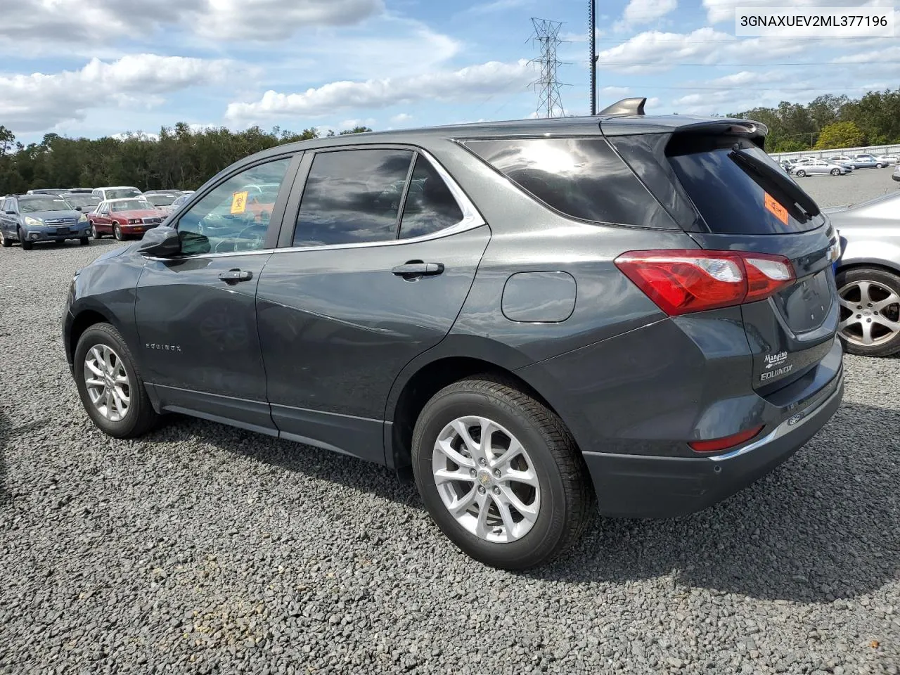 2021 Chevrolet Equinox Lt VIN: 3GNAXUEV2ML377196 Lot: 76052394