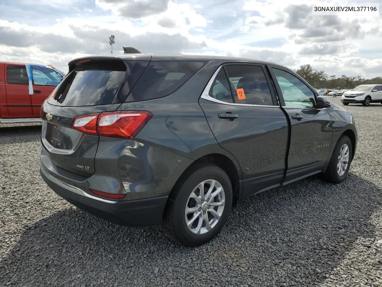 2021 Chevrolet Equinox Lt VIN: 3GNAXUEV2ML377196 Lot: 76052394