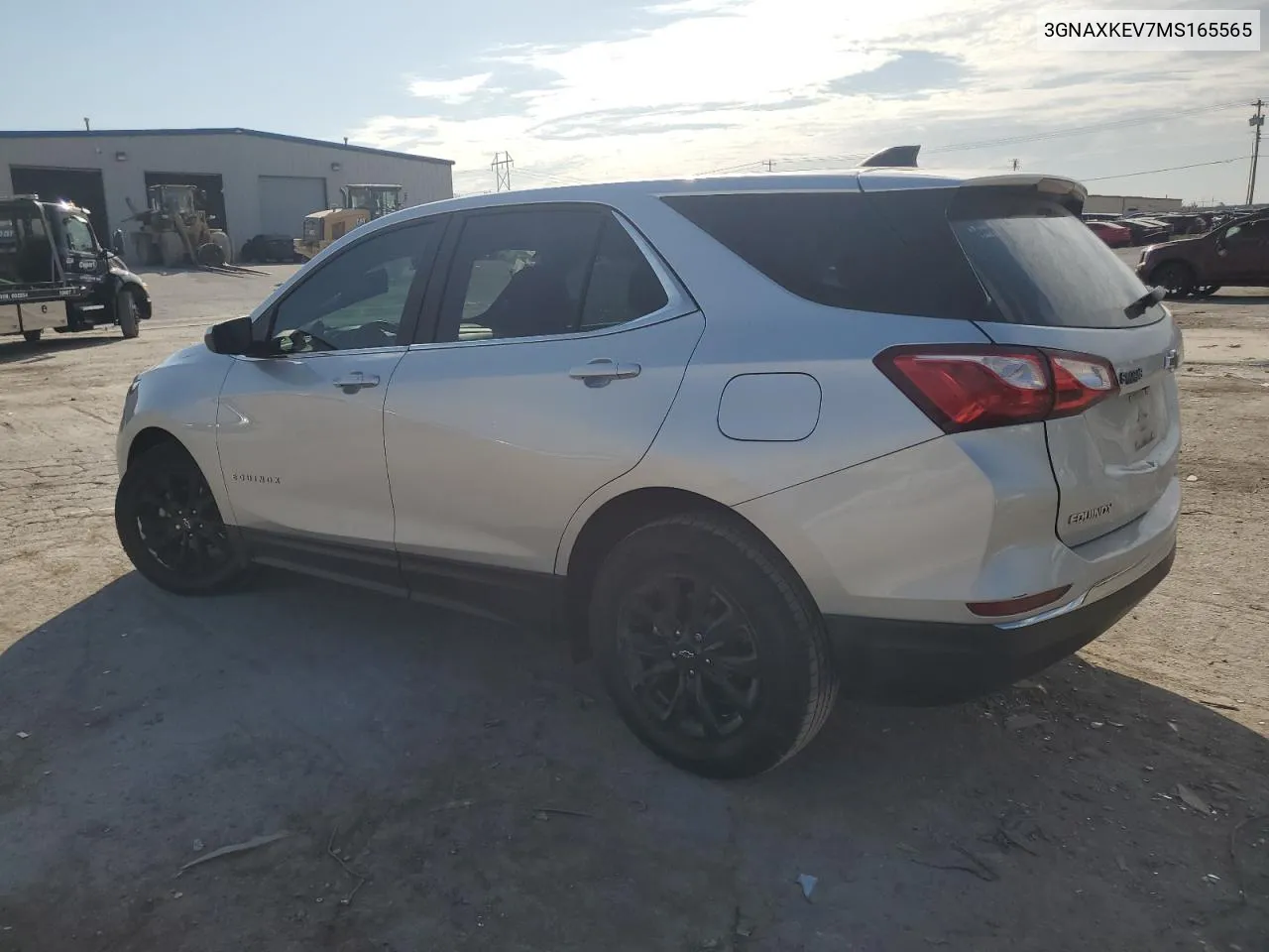 2021 Chevrolet Equinox Lt VIN: 3GNAXKEV7MS165565 Lot: 76148434