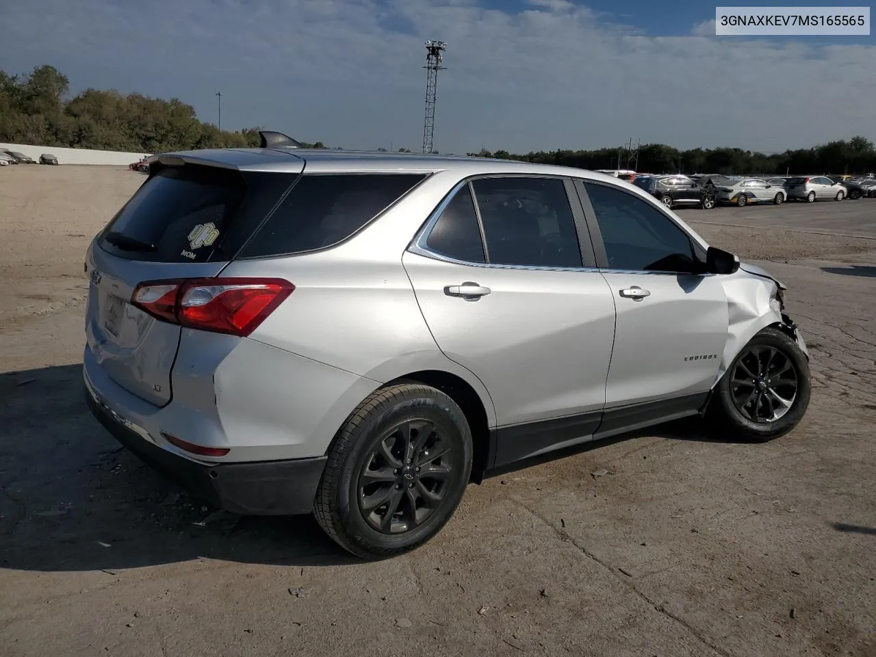 2021 Chevrolet Equinox Lt VIN: 3GNAXKEV7MS165565 Lot: 76148434