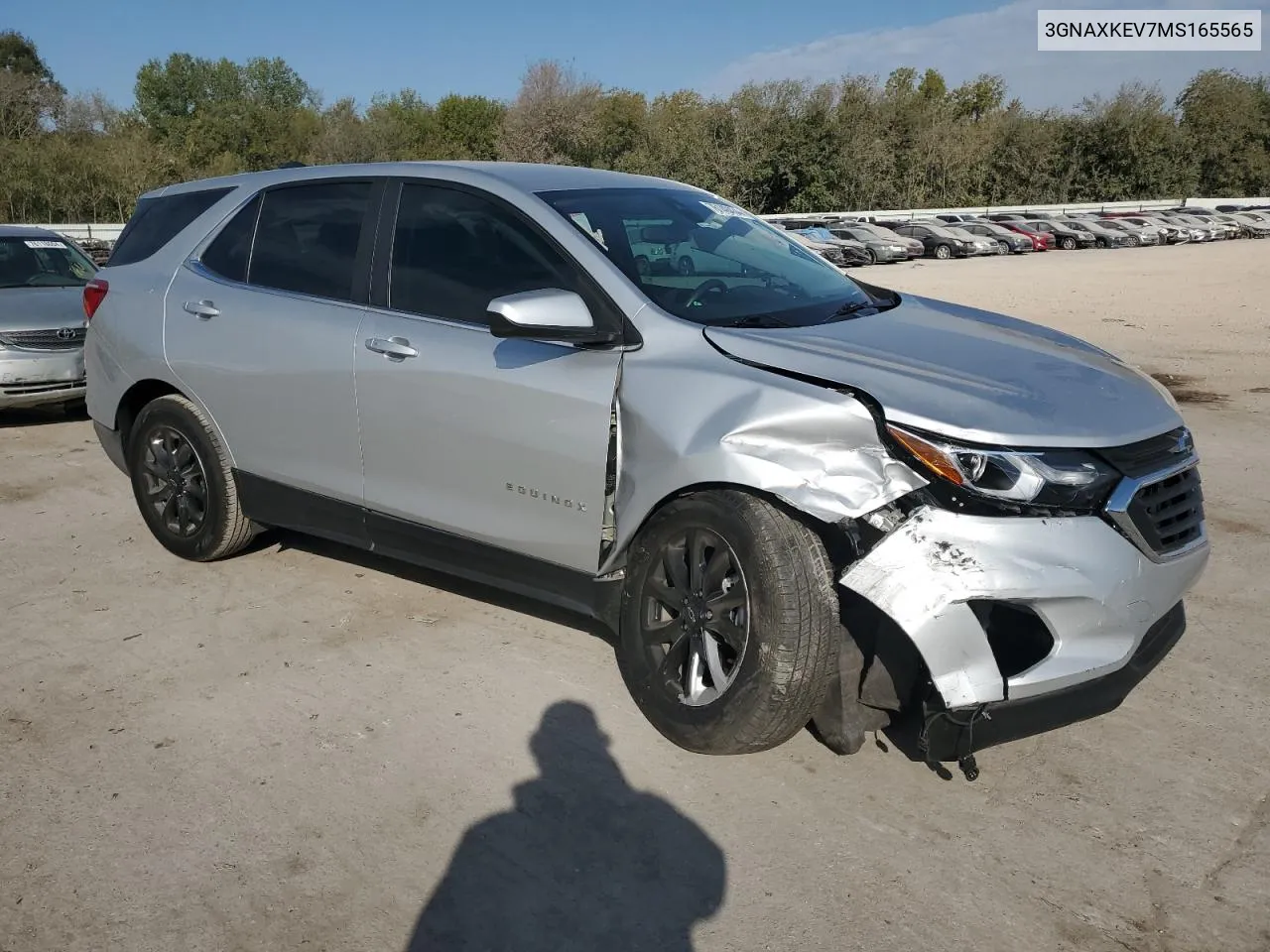 2021 Chevrolet Equinox Lt VIN: 3GNAXKEV7MS165565 Lot: 76148434