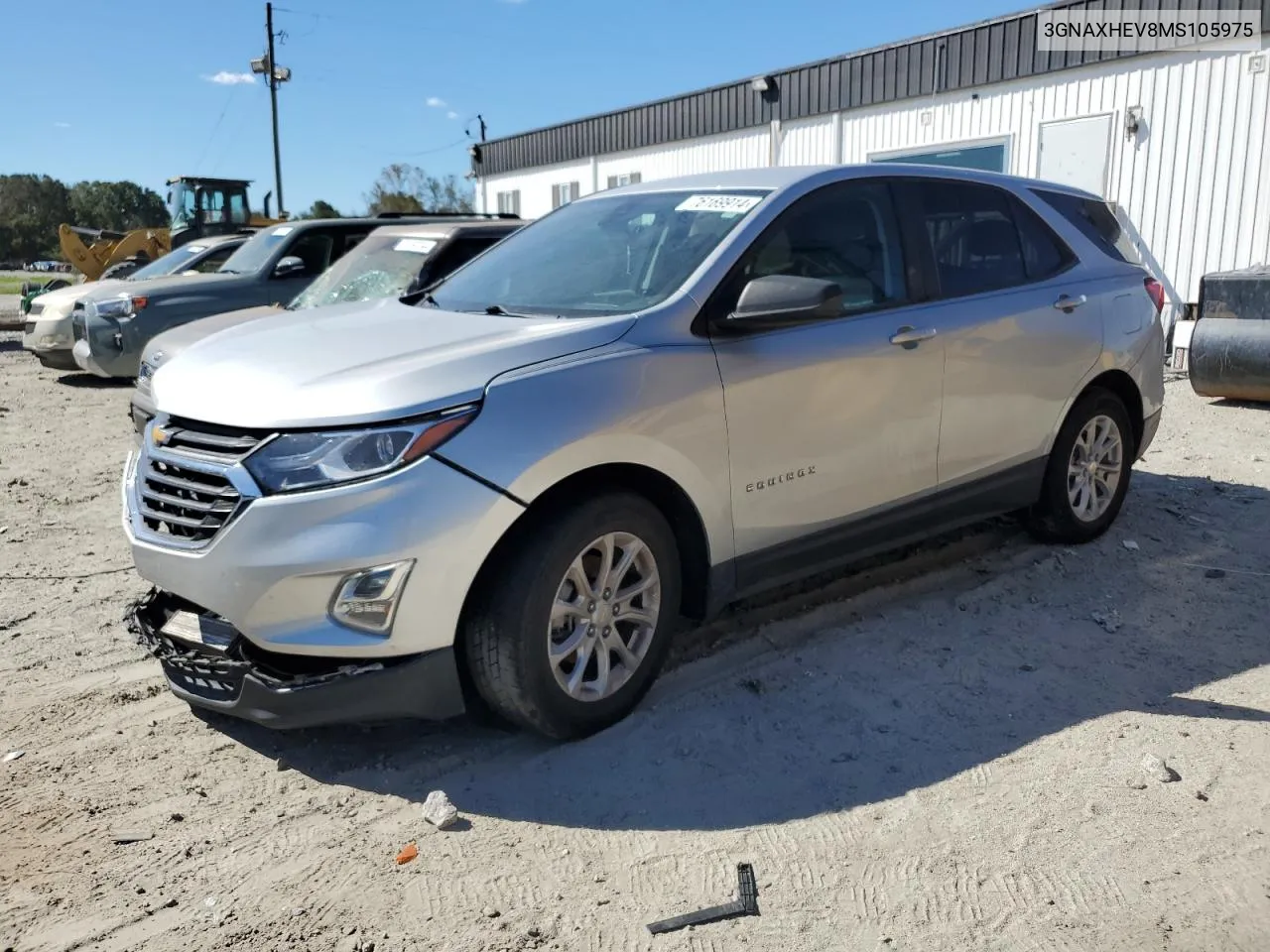 2021 Chevrolet Equinox Ls VIN: 3GNAXHEV8MS105975 Lot: 76169914