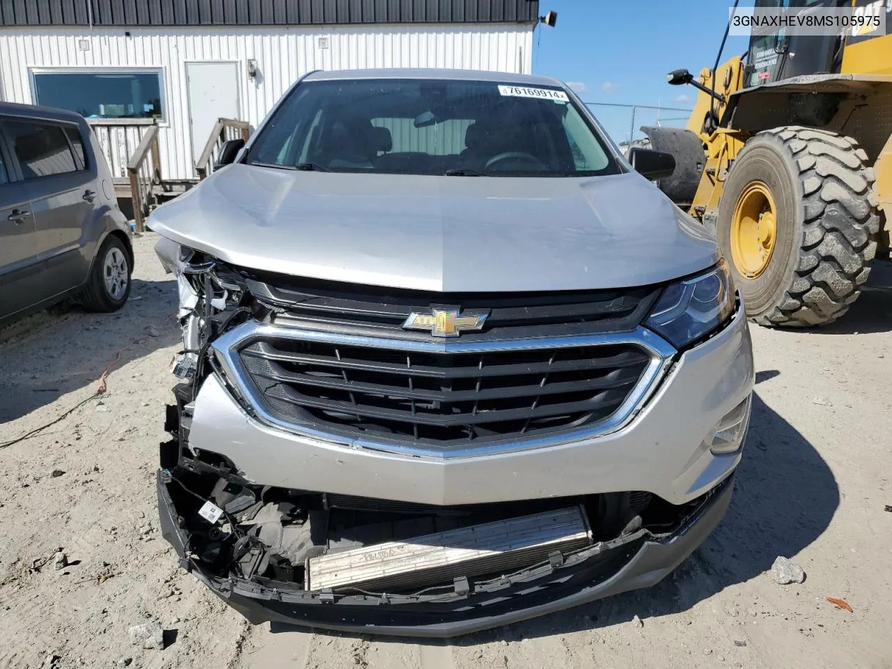 2021 Chevrolet Equinox Ls VIN: 3GNAXHEV8MS105975 Lot: 76169914