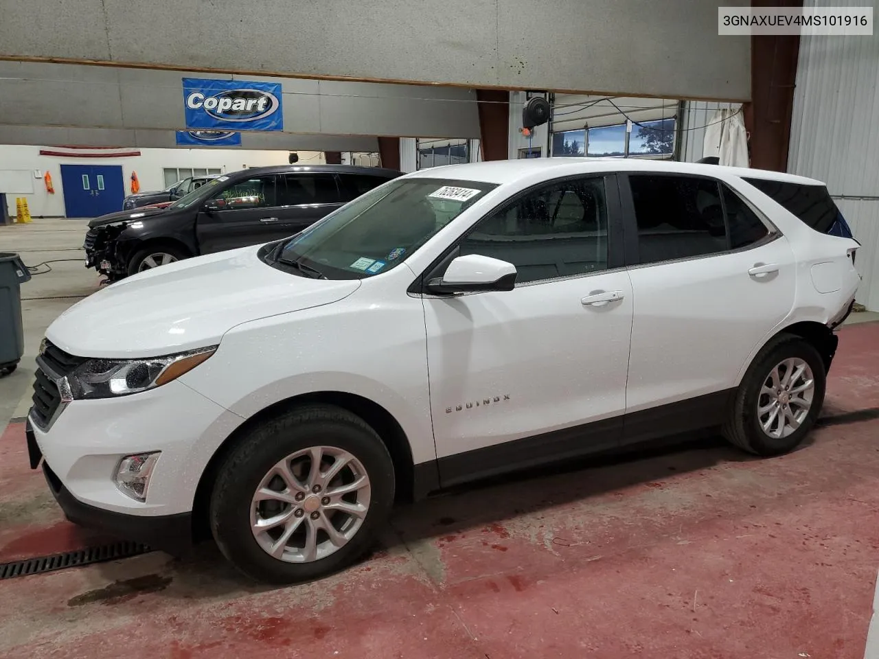 2021 Chevrolet Equinox Lt VIN: 3GNAXUEV4MS101916 Lot: 76263414