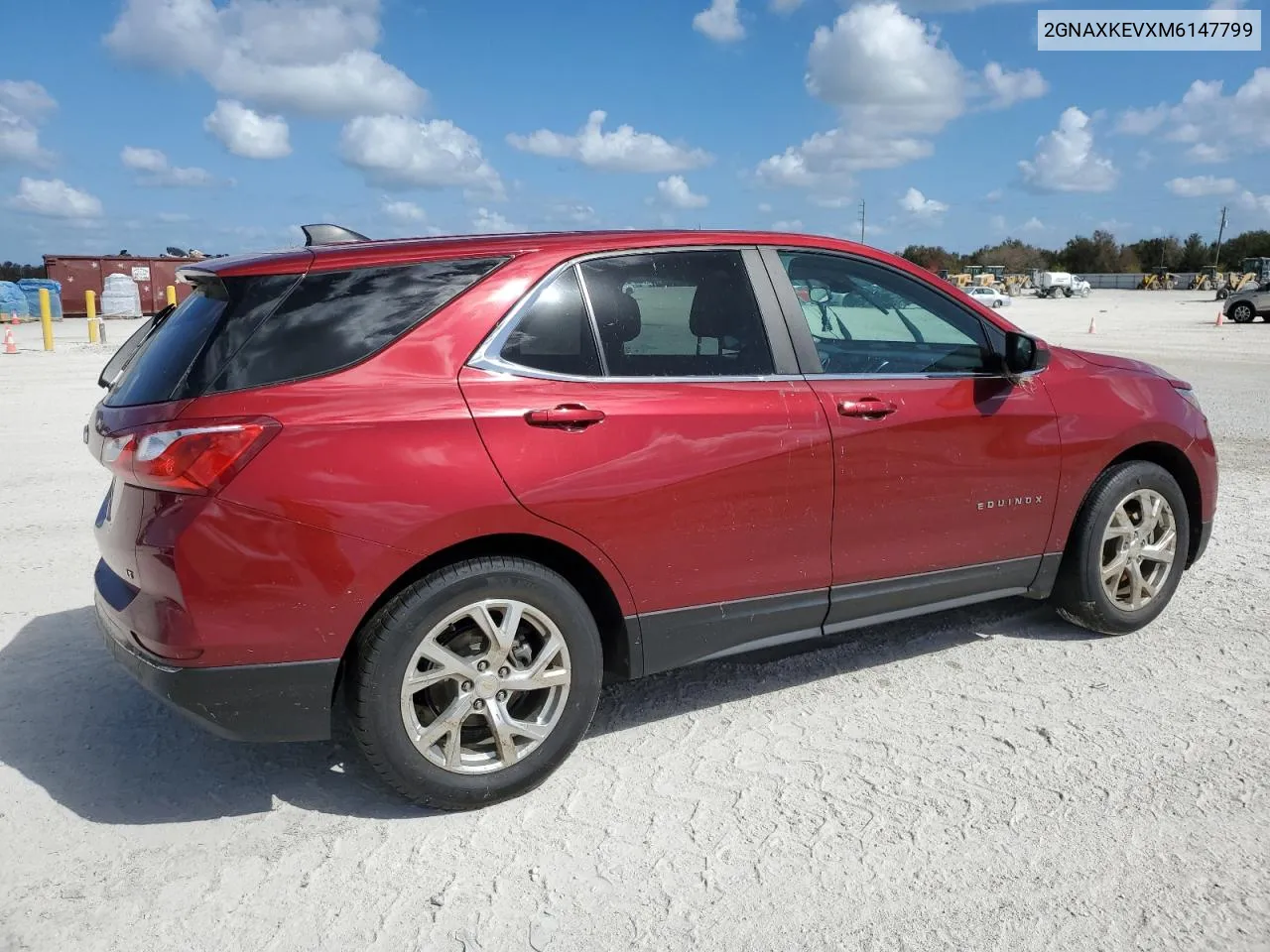 2021 Chevrolet Equinox Lt VIN: 2GNAXKEVXM6147799 Lot: 76276694