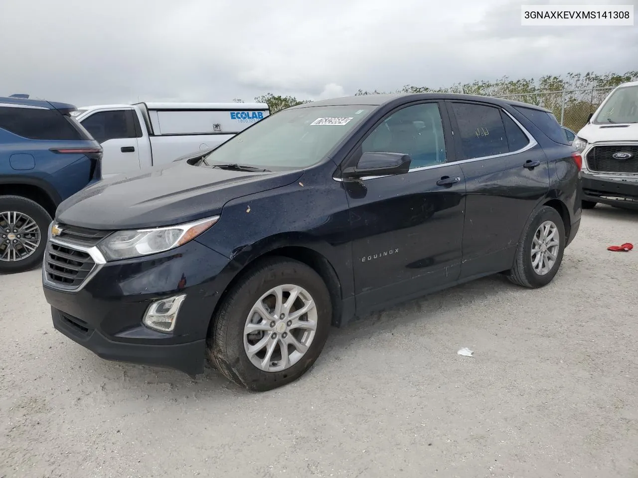 2021 Chevrolet Equinox Lt VIN: 3GNAXKEVXMS141308 Lot: 76329684