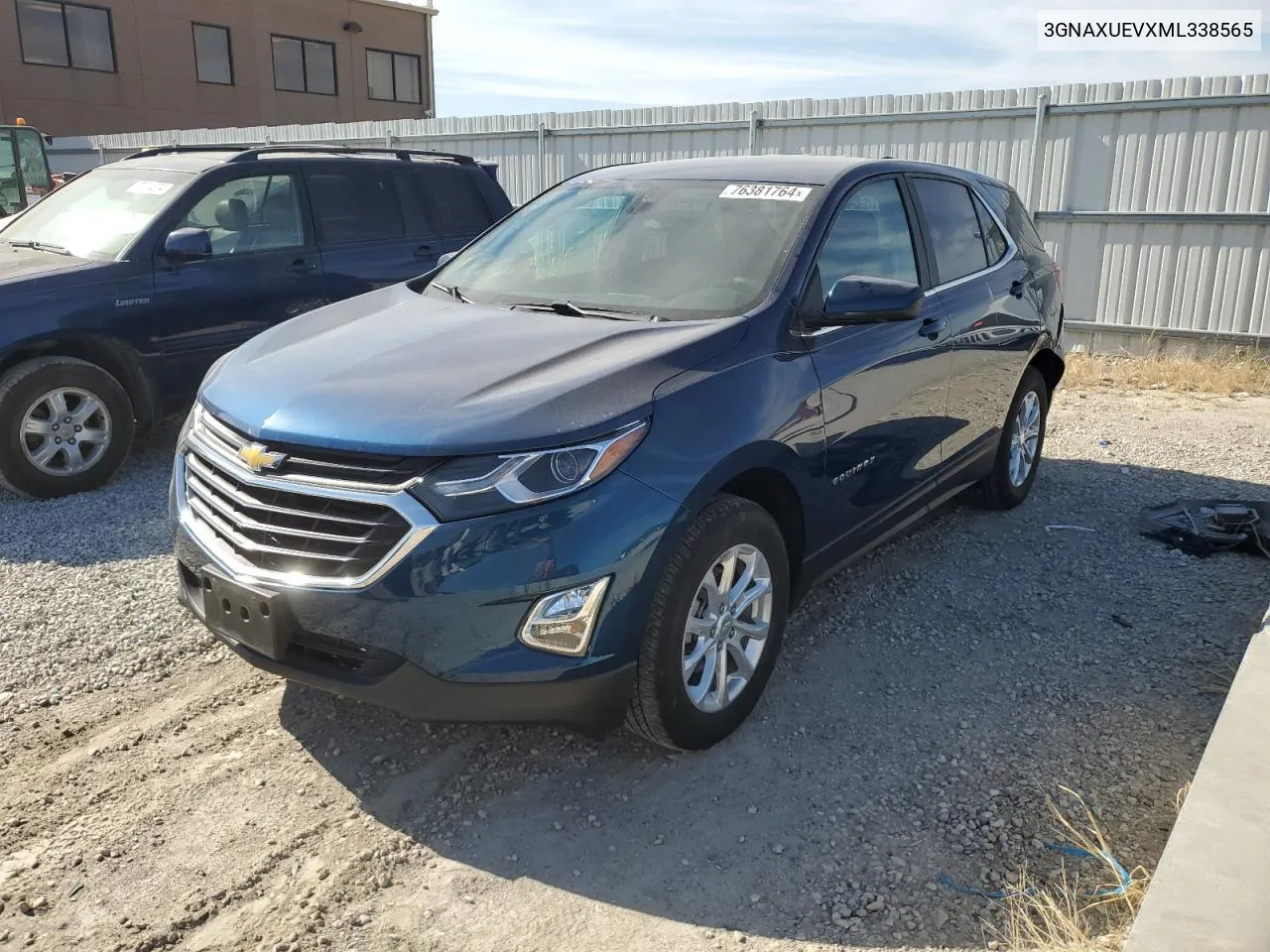 2021 Chevrolet Equinox Lt VIN: 3GNAXUEVXML338565 Lot: 76381764