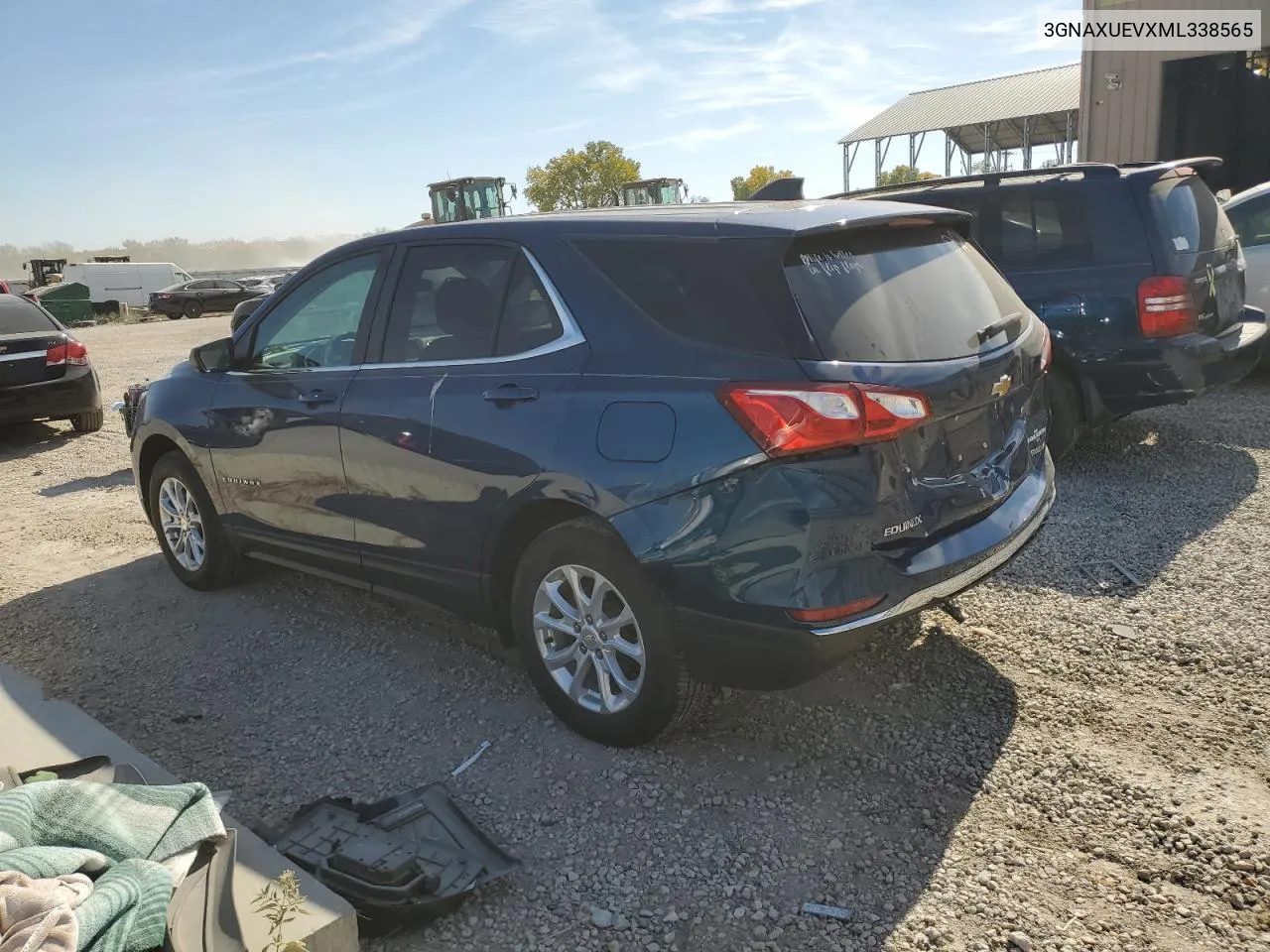 2021 Chevrolet Equinox Lt VIN: 3GNAXUEVXML338565 Lot: 76381764