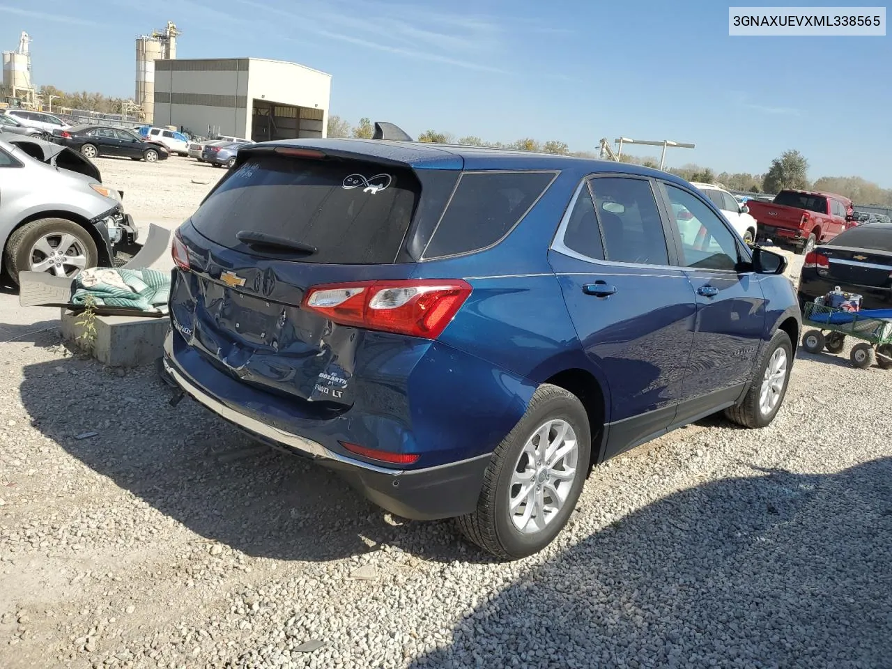 2021 Chevrolet Equinox Lt VIN: 3GNAXUEVXML338565 Lot: 76381764