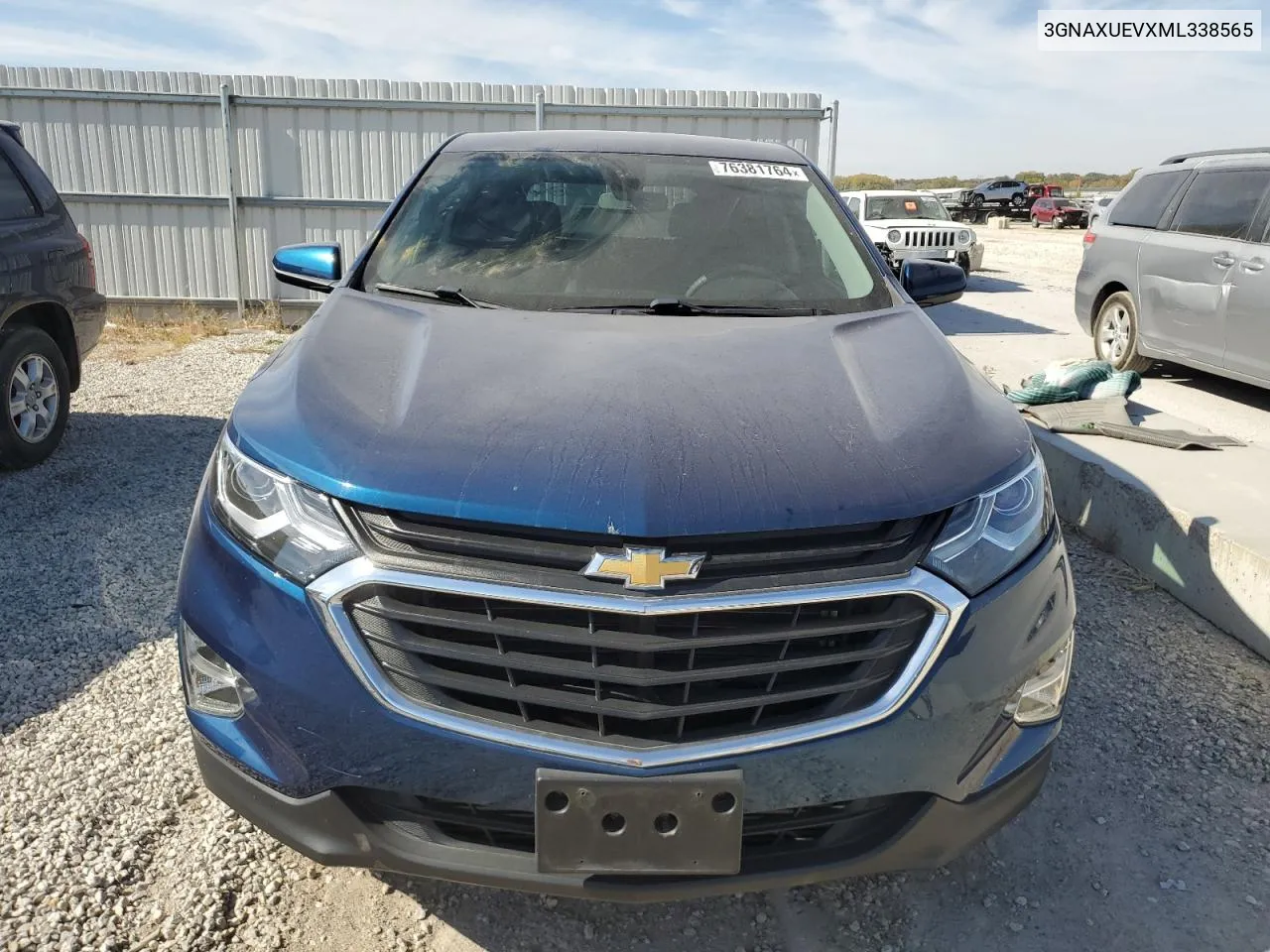 2021 Chevrolet Equinox Lt VIN: 3GNAXUEVXML338565 Lot: 76381764