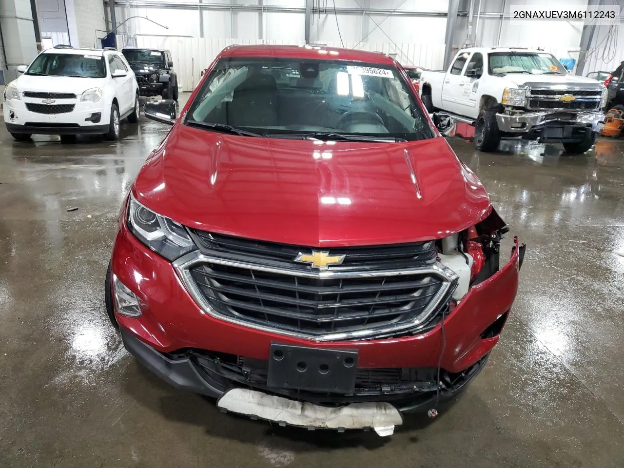 2021 Chevrolet Equinox Lt VIN: 2GNAXUEV3M6112243 Lot: 76395624