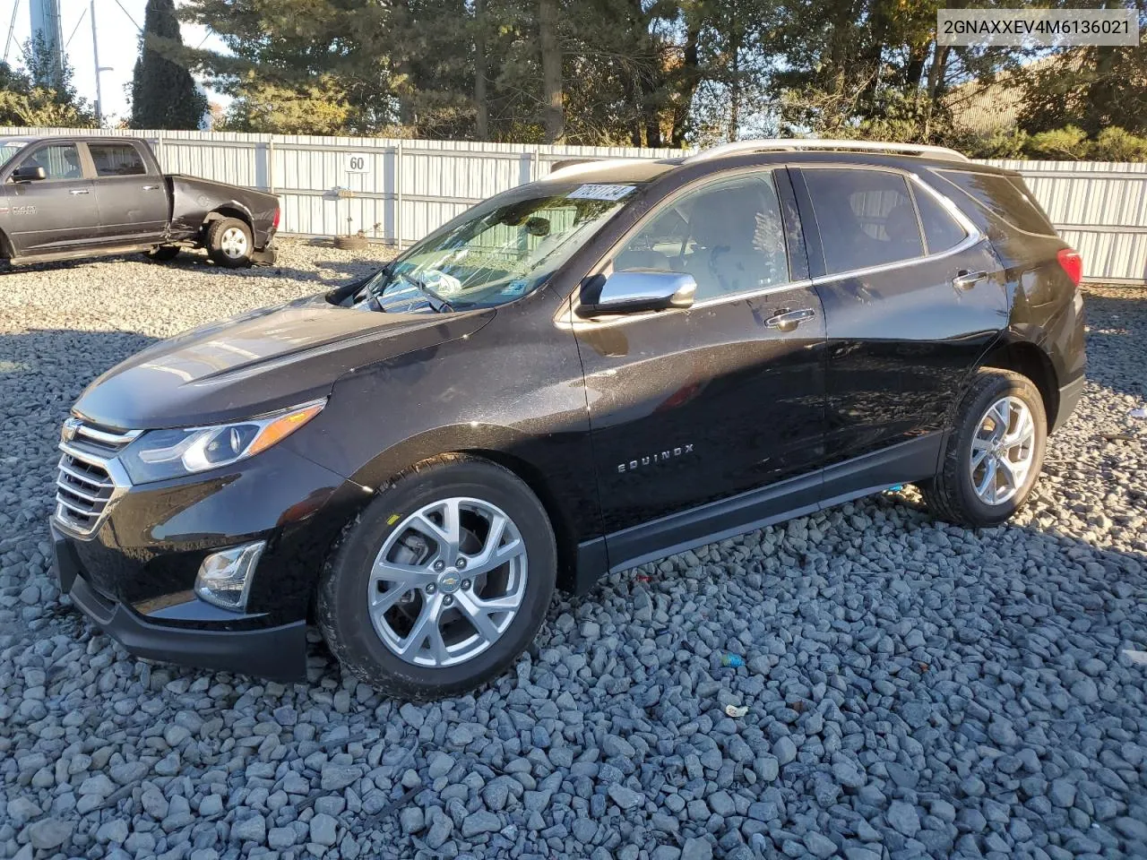 2021 Chevrolet Equinox Premier VIN: 2GNAXXEV4M6136021 Lot: 76511734