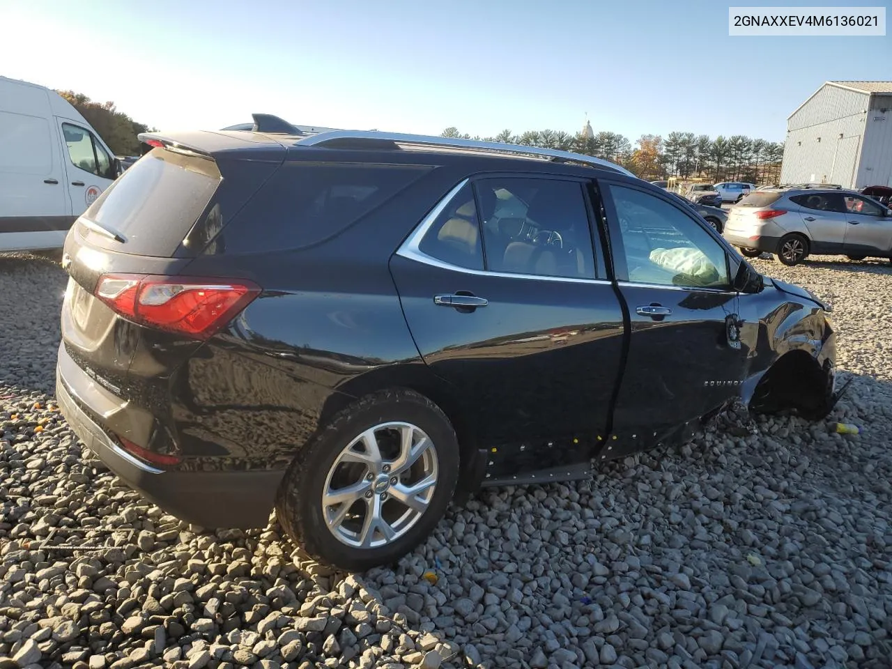 2021 Chevrolet Equinox Premier VIN: 2GNAXXEV4M6136021 Lot: 76511734