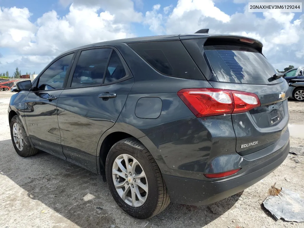 2021 Chevrolet Equinox Ls VIN: 2GNAXHEV3M6129244 Lot: 76739334