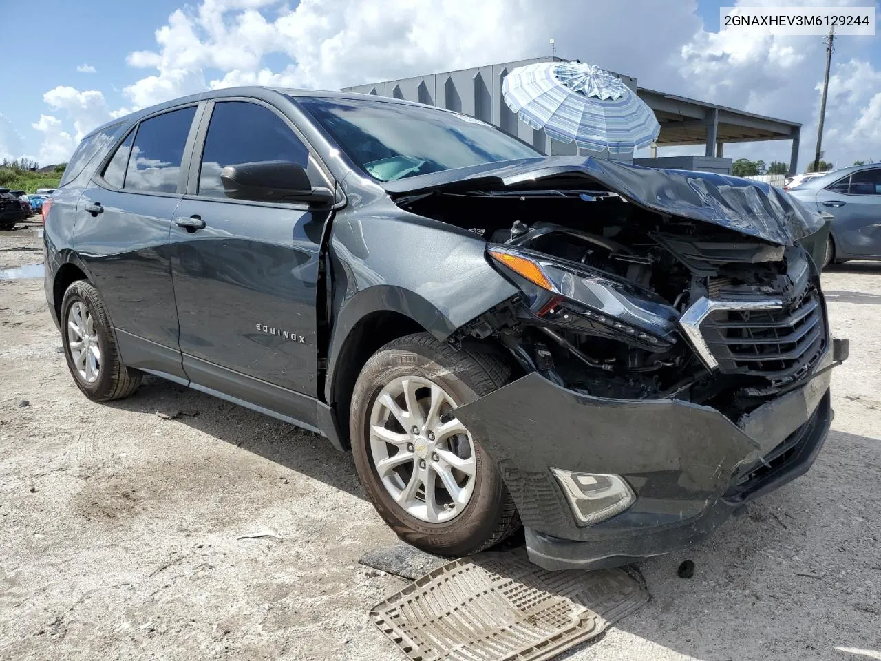 2021 Chevrolet Equinox Ls VIN: 2GNAXHEV3M6129244 Lot: 76739334