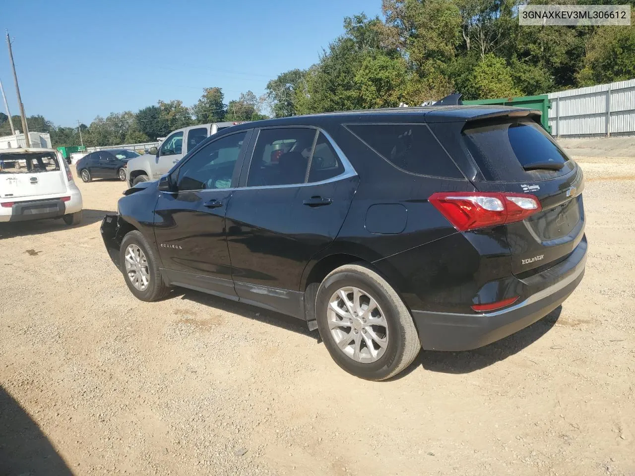 2021 Chevrolet Equinox Lt VIN: 3GNAXKEV3ML306612 Lot: 76801574