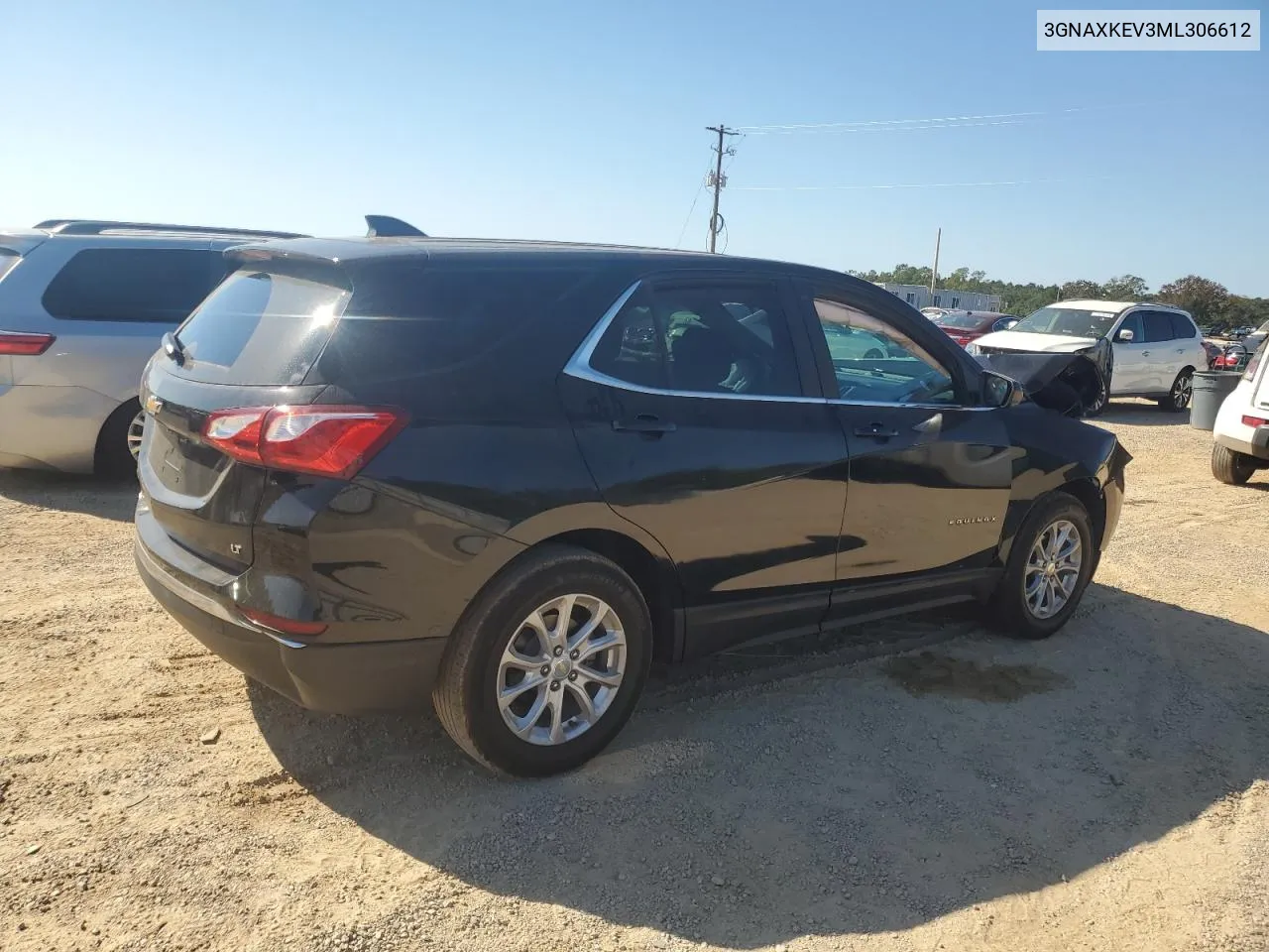 2021 Chevrolet Equinox Lt VIN: 3GNAXKEV3ML306612 Lot: 76801574