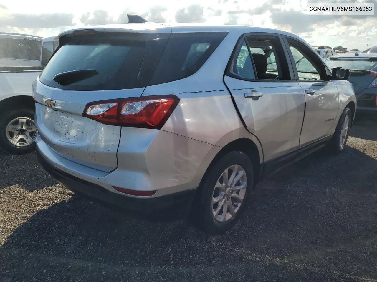 2021 Chevrolet Equinox Ls VIN: 3GNAXHEV6MS166953 Lot: 76896794