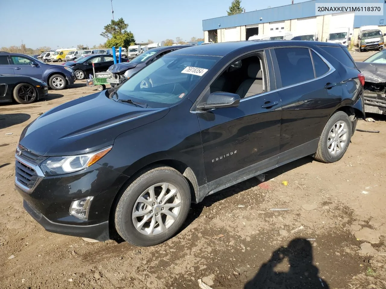 2021 Chevrolet Equinox Lt VIN: 2GNAXKEV1M6118370 Lot: 76918354