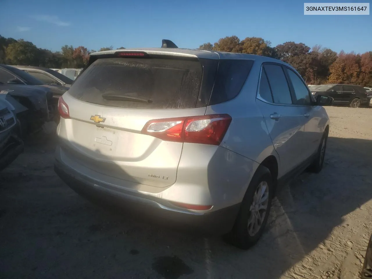 2021 Chevrolet Equinox Lt VIN: 3GNAXTEV3MS161647 Lot: 76974834